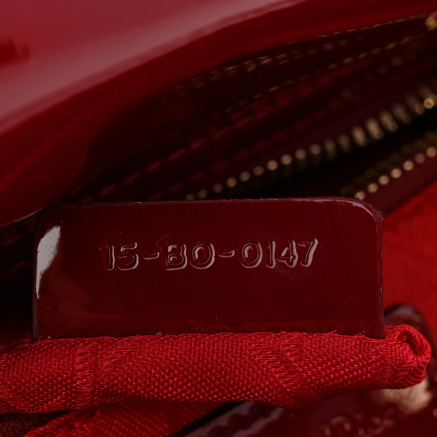 Patent Cannage Mini Lady Dior Red - Top Club
