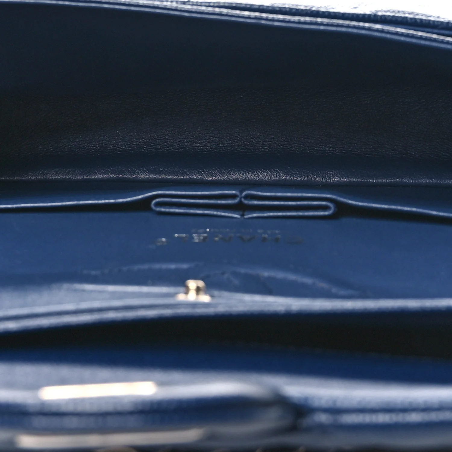 Caviar Quilted Medium Double Flap Navy - Top Club
