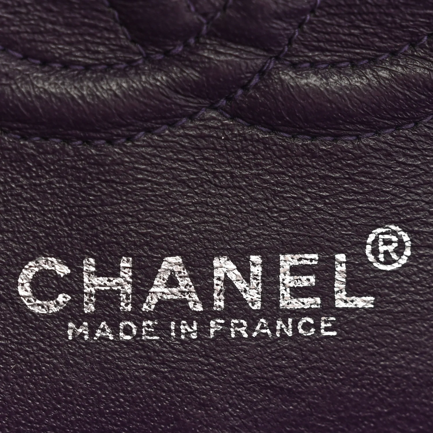 Caviar Quilted Small Double Flap Dark Purple - Top Club