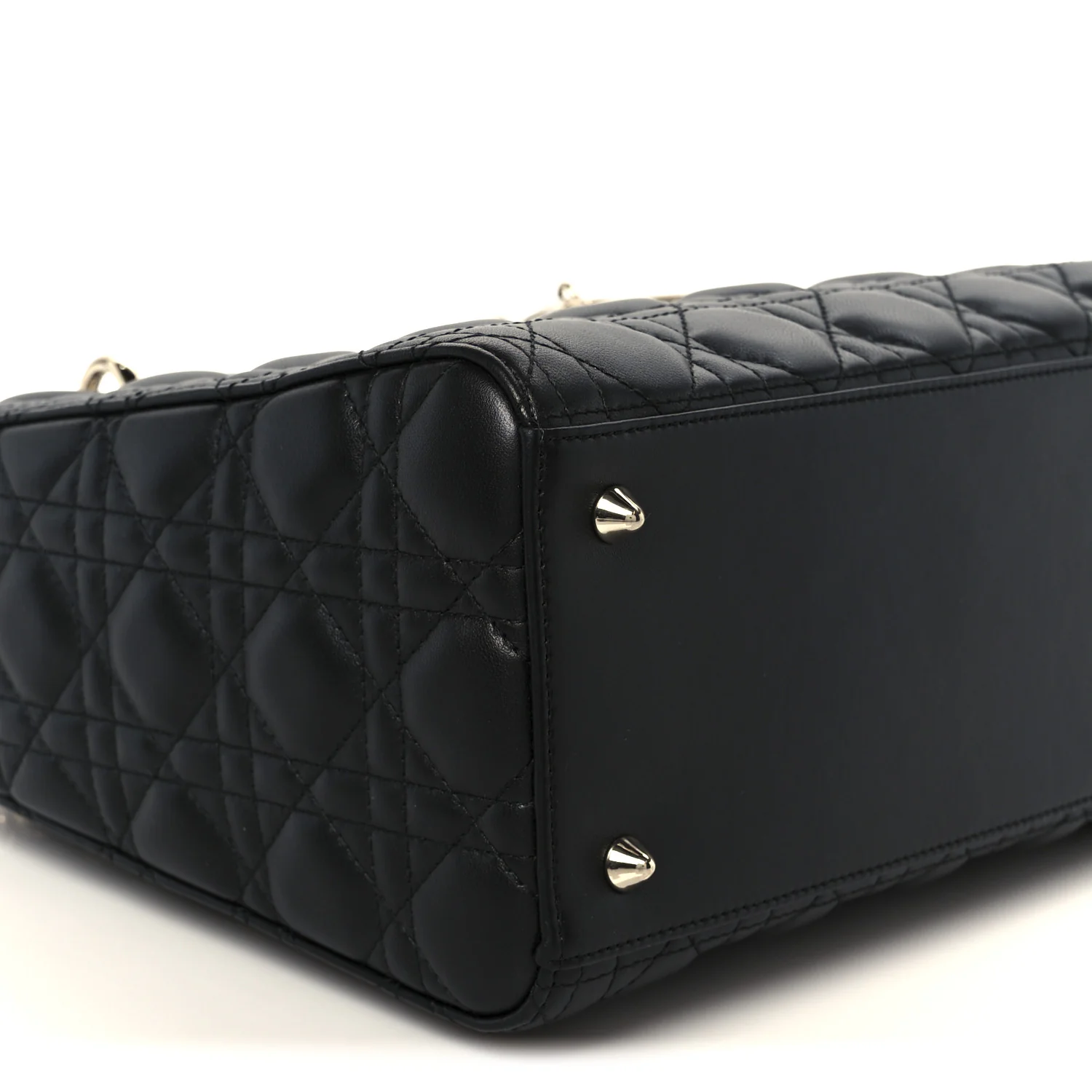 Lambskin Cannage Medium Lady Dior Black - Top Club