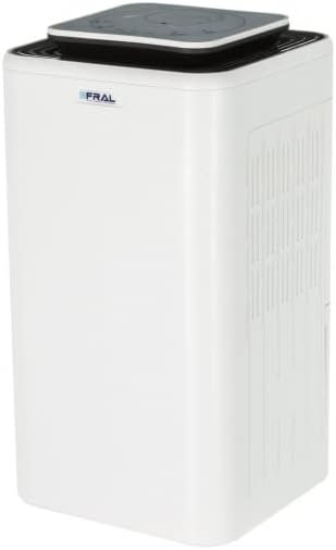 Fral DryDigit 13C.ECO Deumidificatore casa | 12L/24H | Rimuovere L'umidità Dall'aria | Display digitale | Asciugatura | Deumidificazione in cantina, appartamento, abitazione, garage fino a 190m³/h