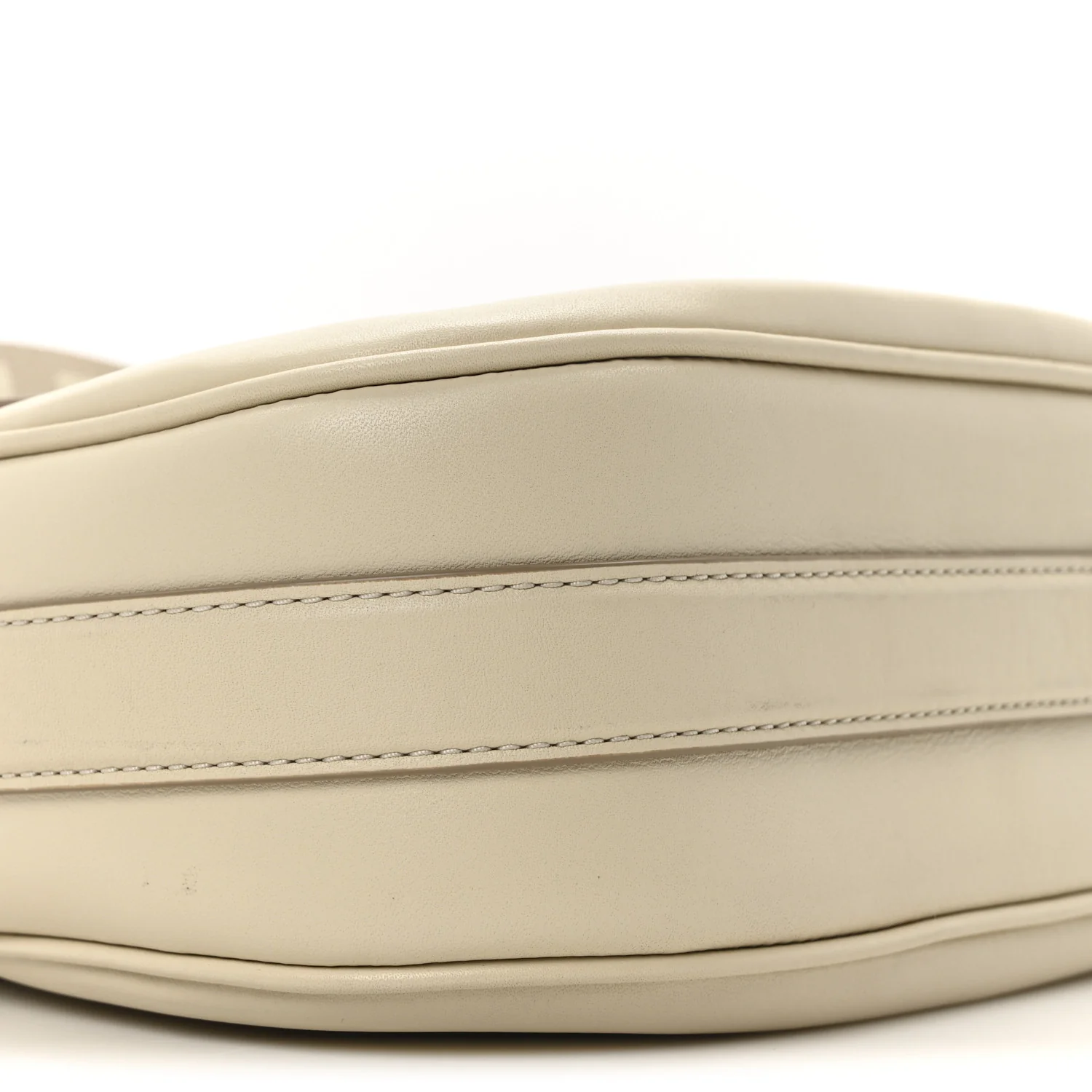 Calfskin Large The Covered J Marc Saddle Bag Cloud White - Top Club