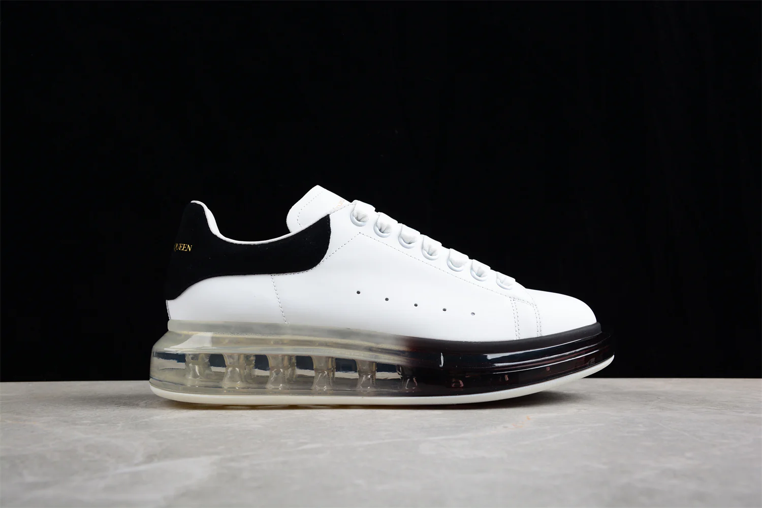 Alexander McQueen Oversized Air Sole Sneaker in White/Black - Sneaker Replica Workshop