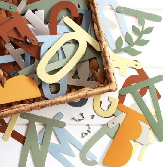 Letter banner naturals #1