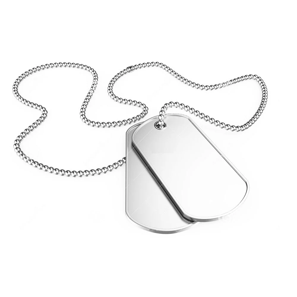 Rockwest MILITARY ID Badges with Chain