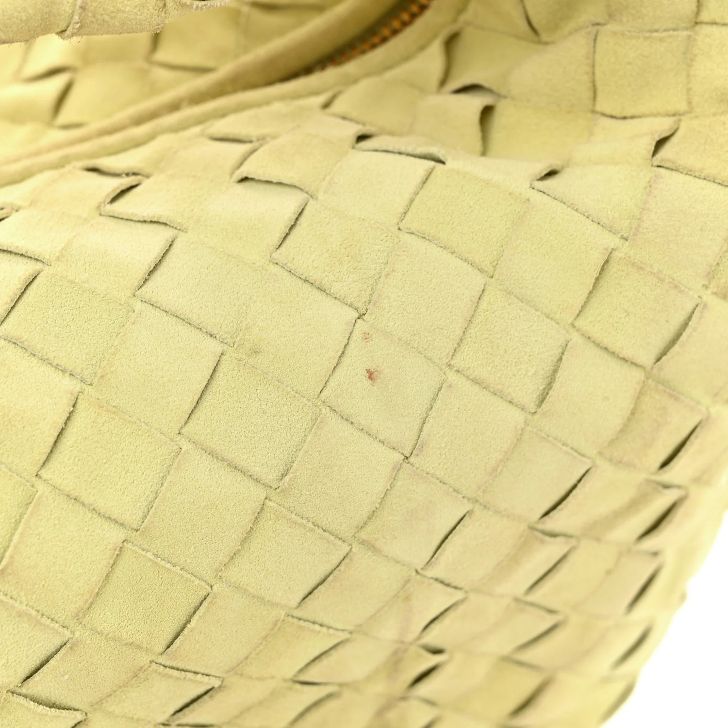 Suede Calfskin Intrecciato Teen Jodie Hobo Lemon Wash - Top Club