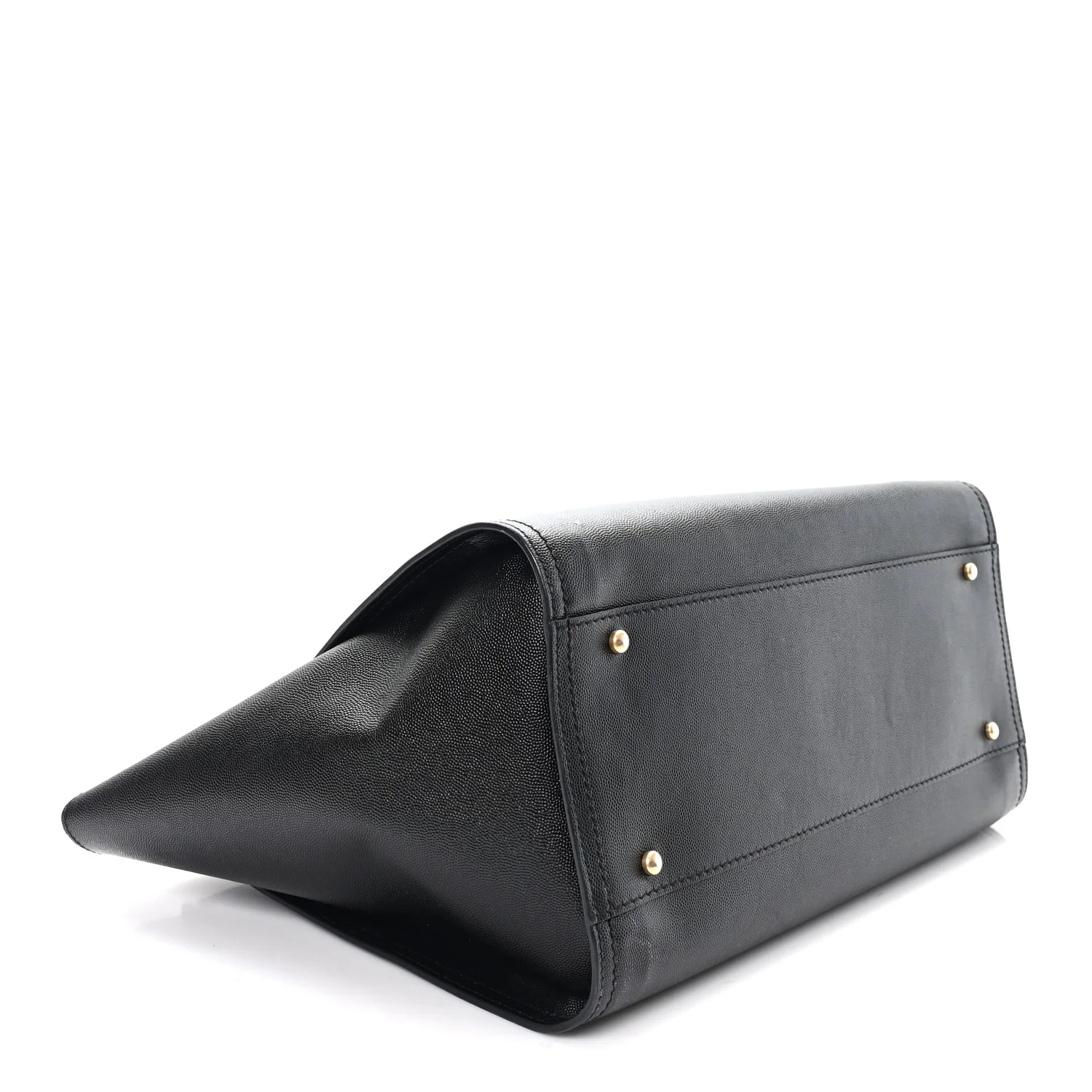 Caviar Medium Studded Deauville Tote Black - Top Club