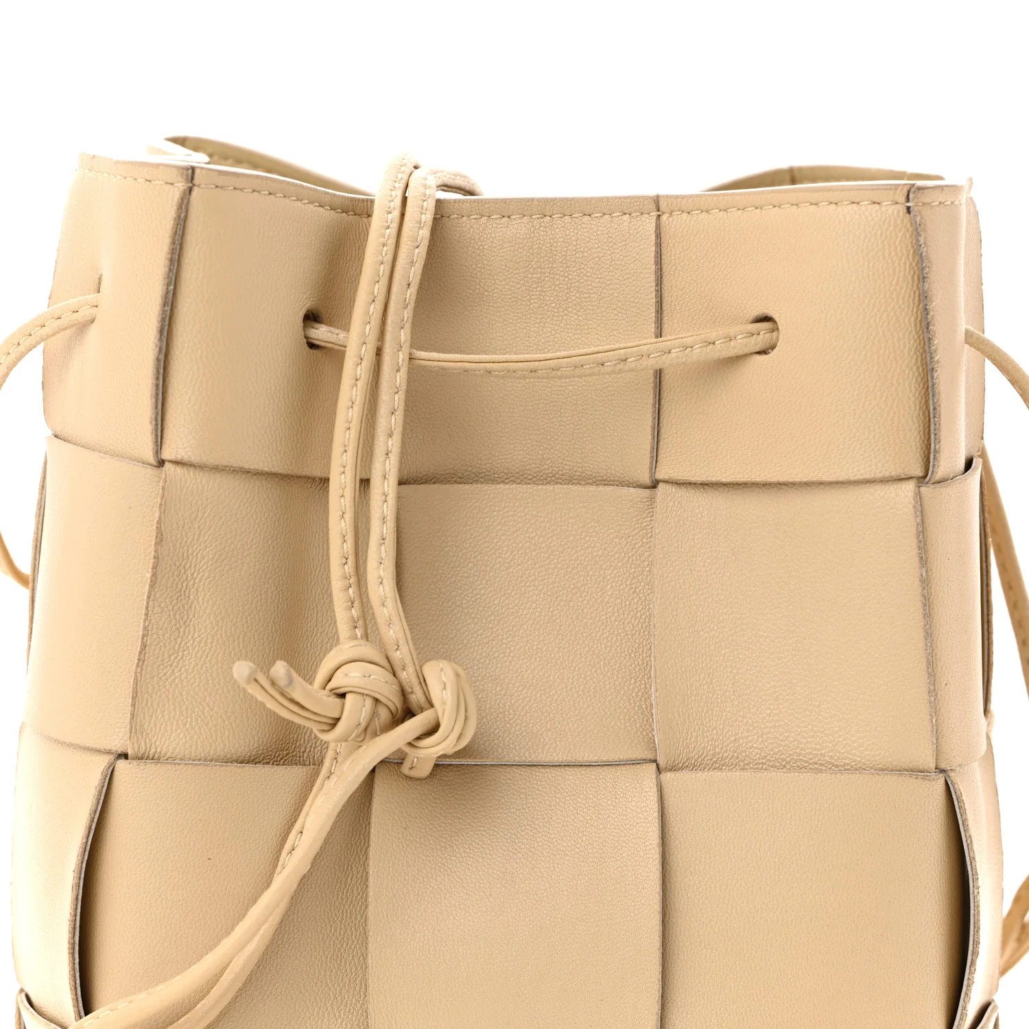 Nappa Maxi Intrecciato Small Cassette Bucket Bag Porridge - Top Club