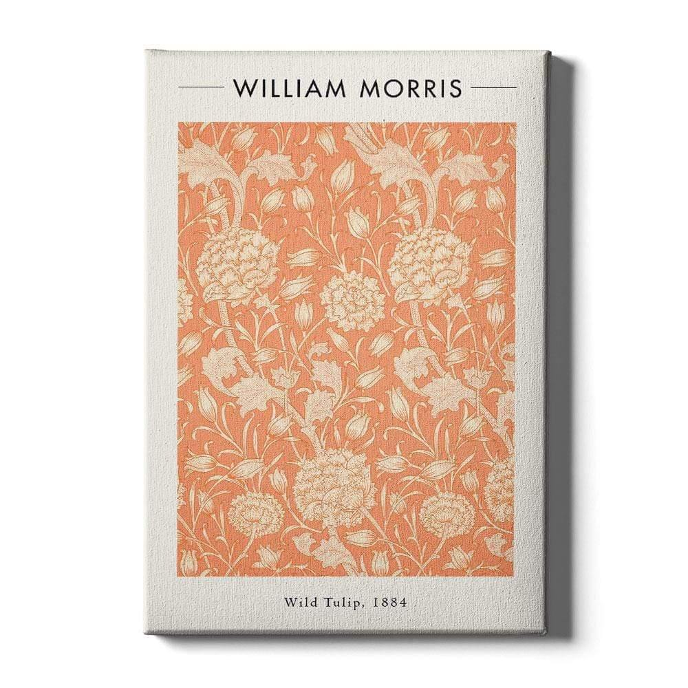 Walljar - canvas schilderij - william morris - wild tulip Canvas schilderij - 80 x 120 cm