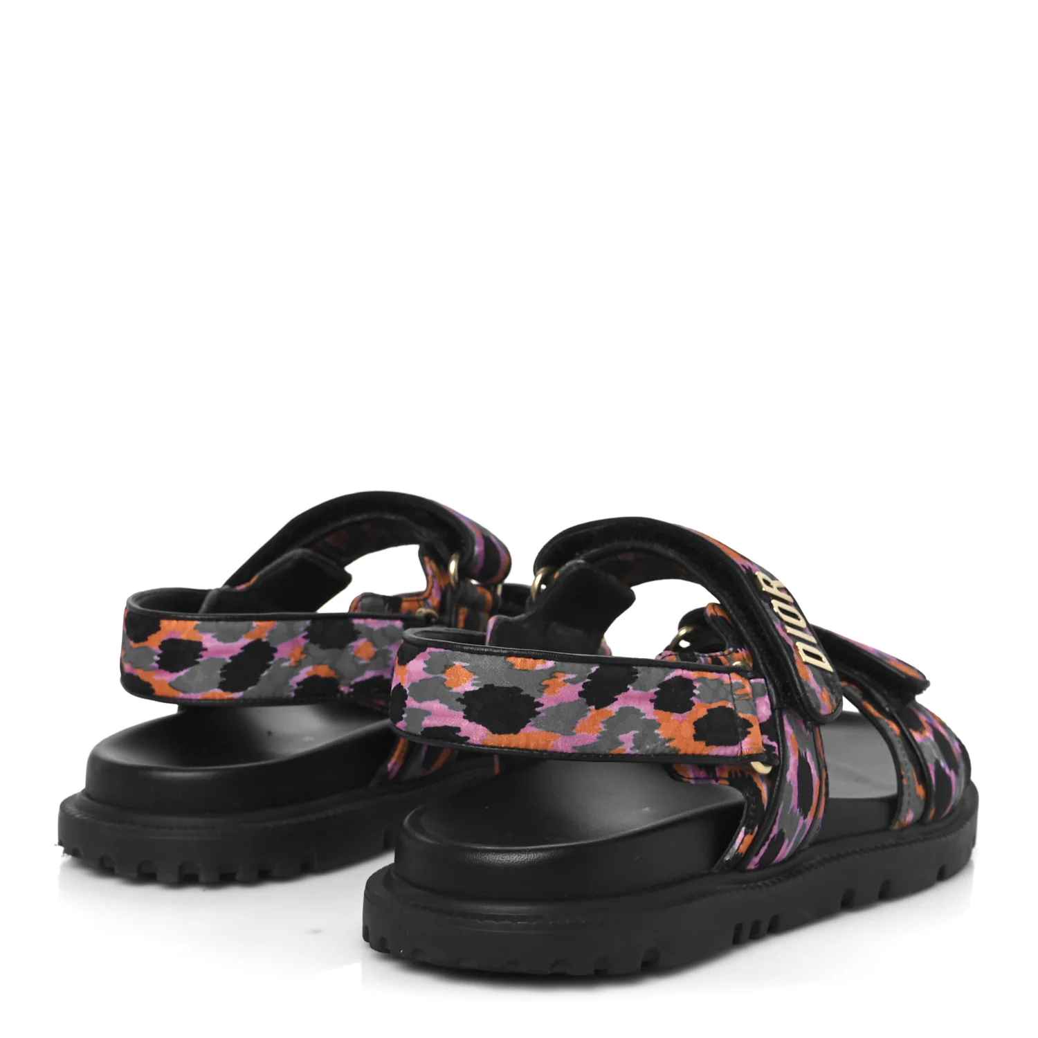 Technical Fabric Mizza Print Dioract Sandals 38 Multicolor - Top Club