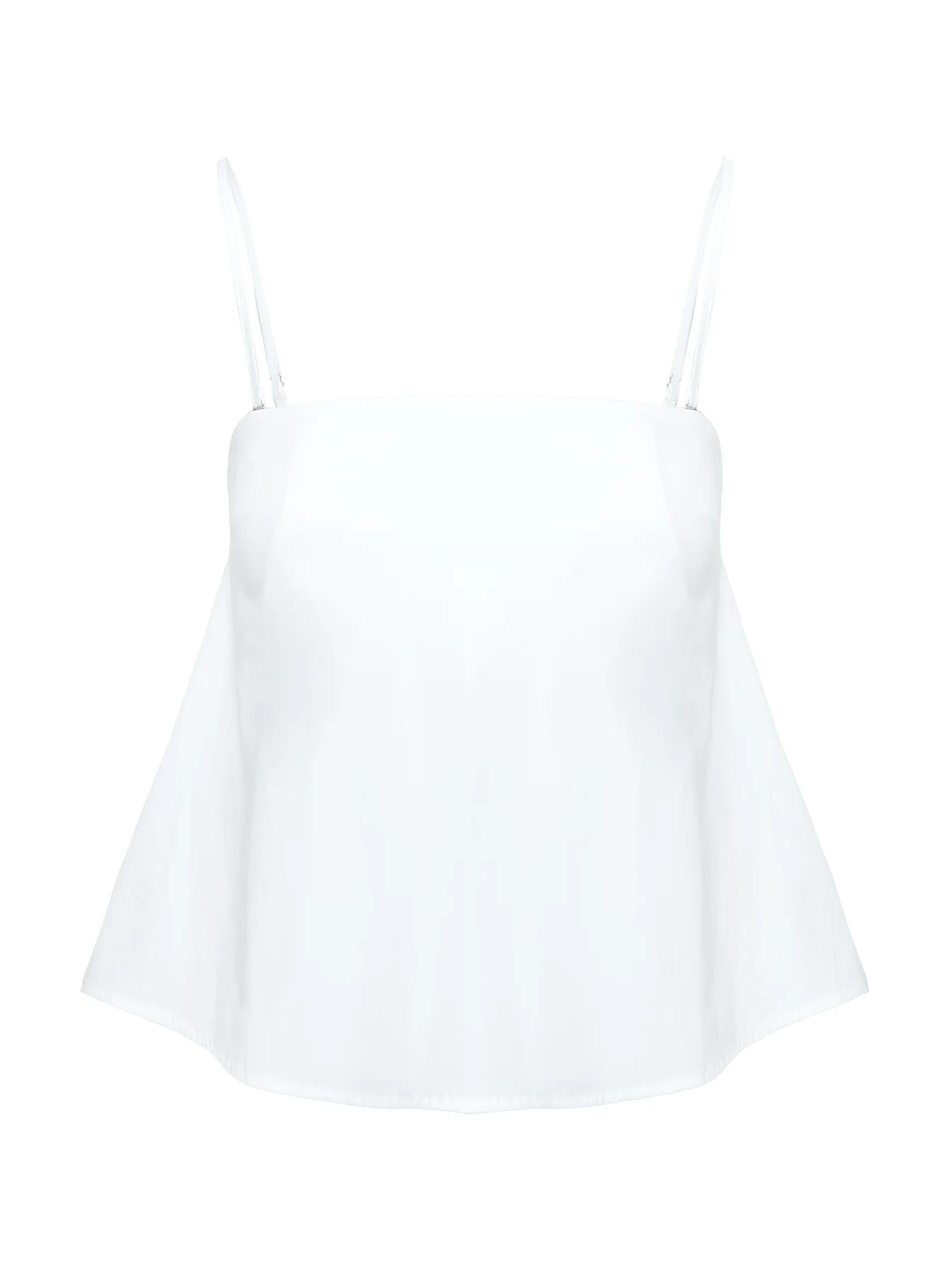 Trapeze Strapless Top White
