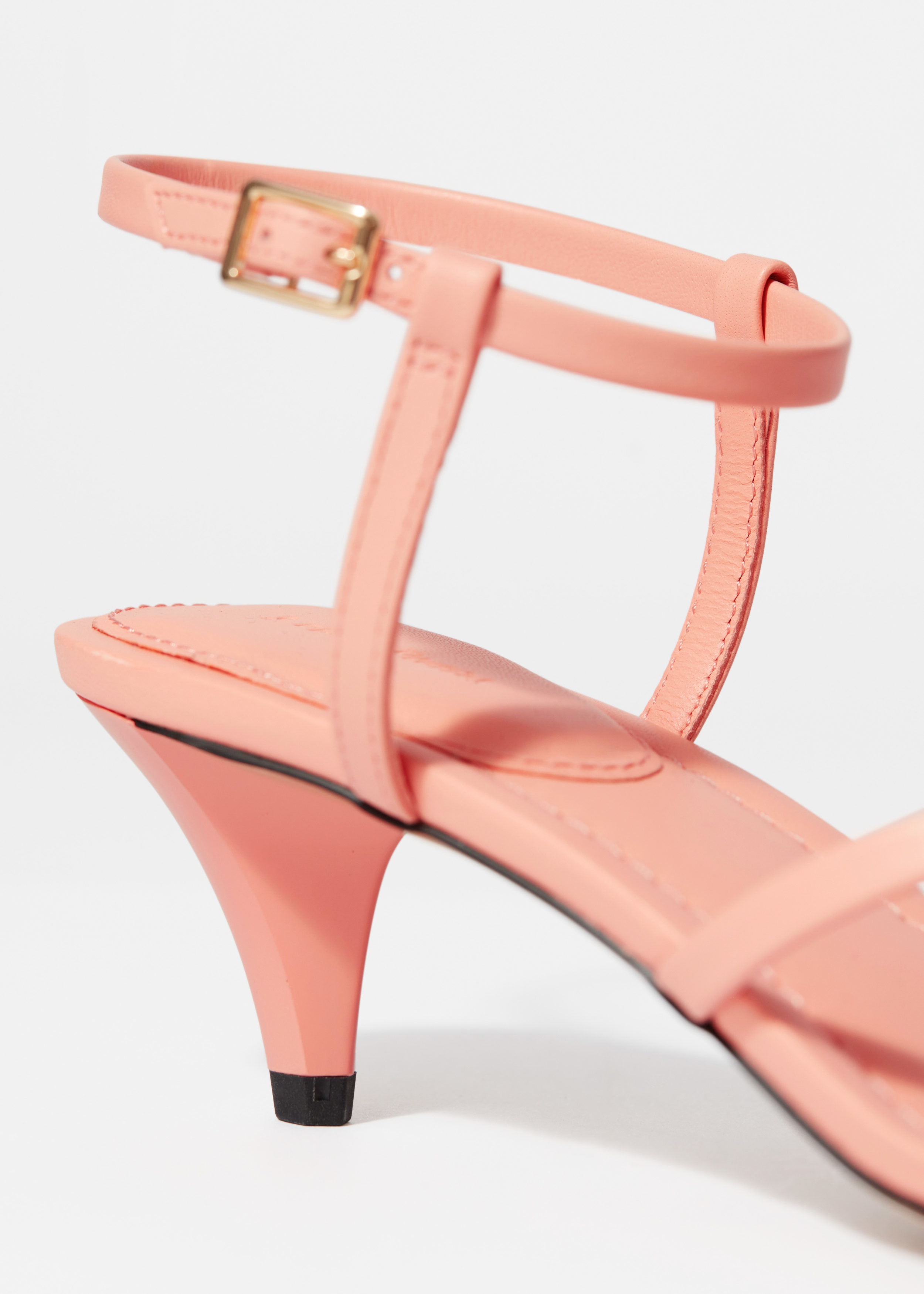 & Other Stories EMBELLISHED HEELED LEATHER SANDALS