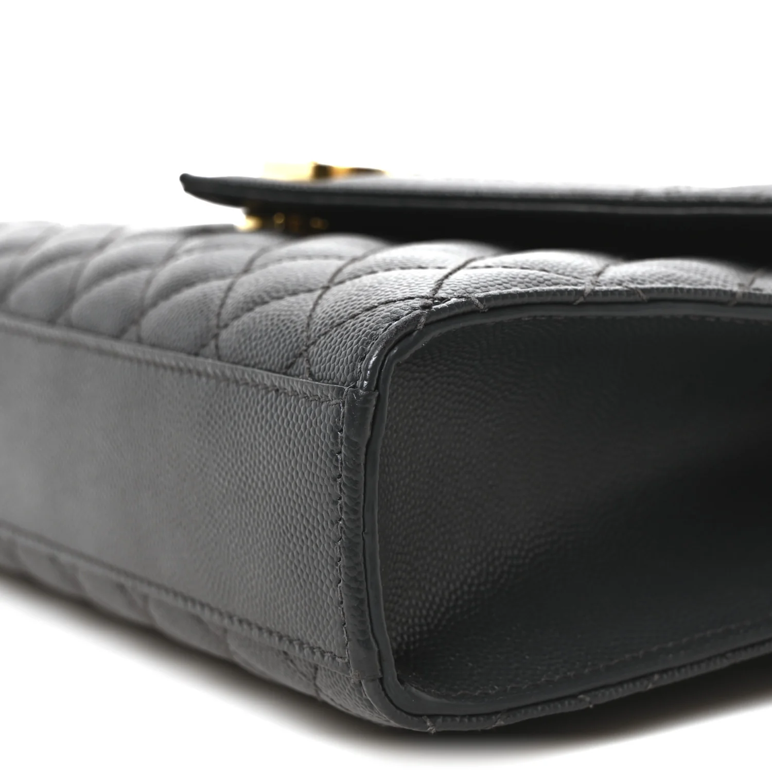 Grain De Poudre Textured Mixed Matelasse Triquilt Medium Monogram Satchel Dark Smog - Top Club