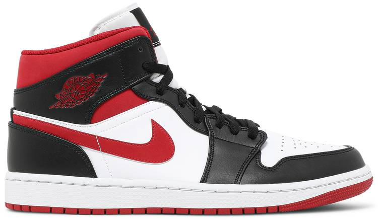 Air Jordan 1 Mid  Black Gym Red  554724-122 - Sneaker Replica Workshop