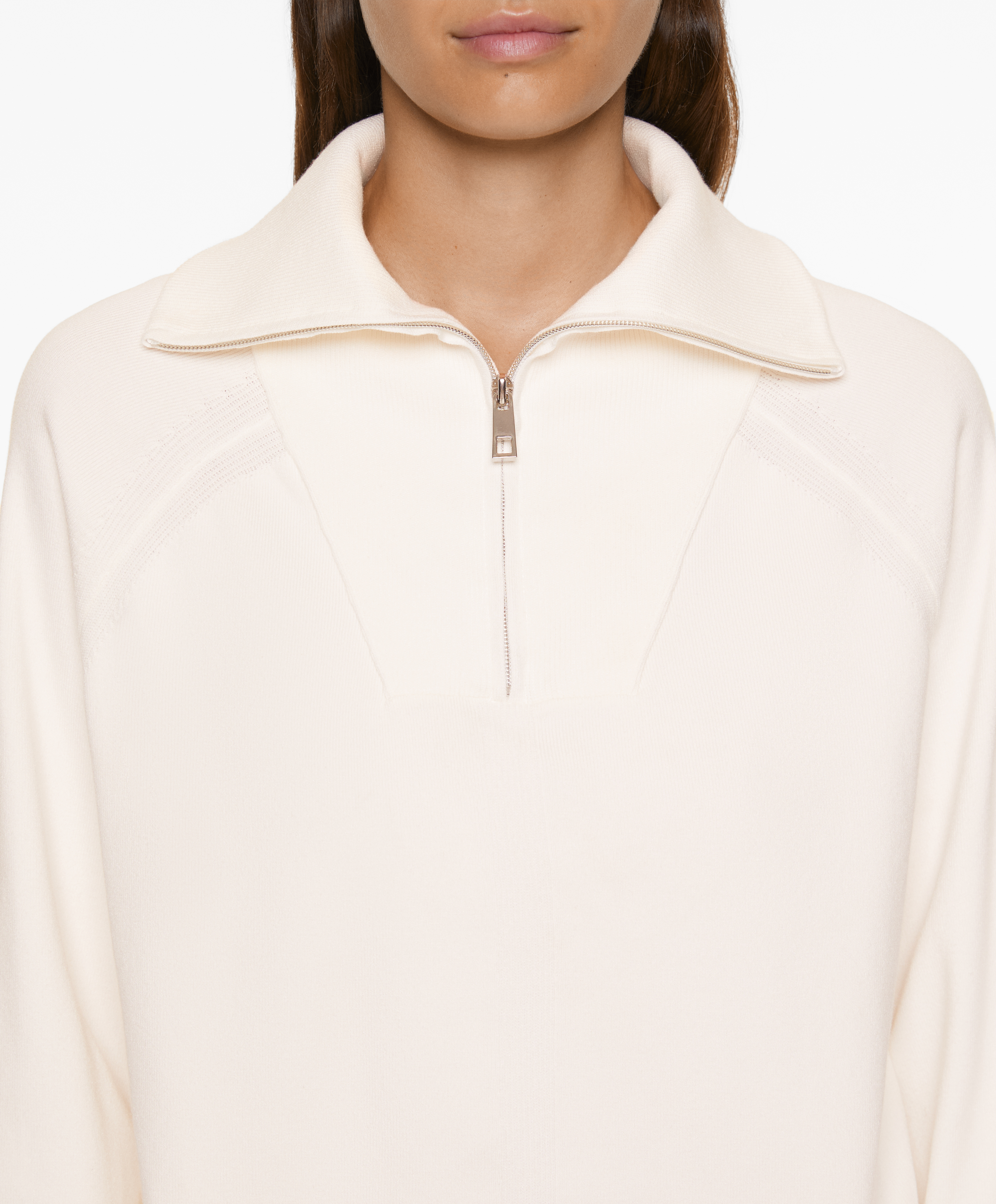 OYSHO Half-zip knit sweatshirt
