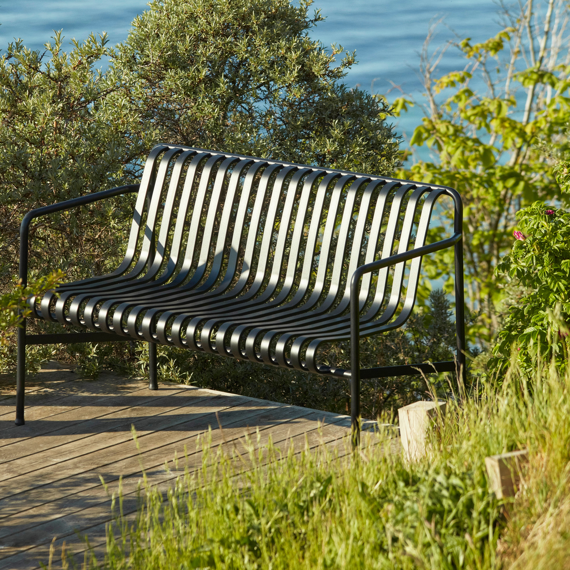 Tuinbank Palissade Dining anthracite