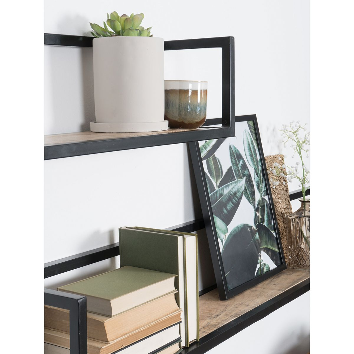 Wandplank Vintage groot - set van 3