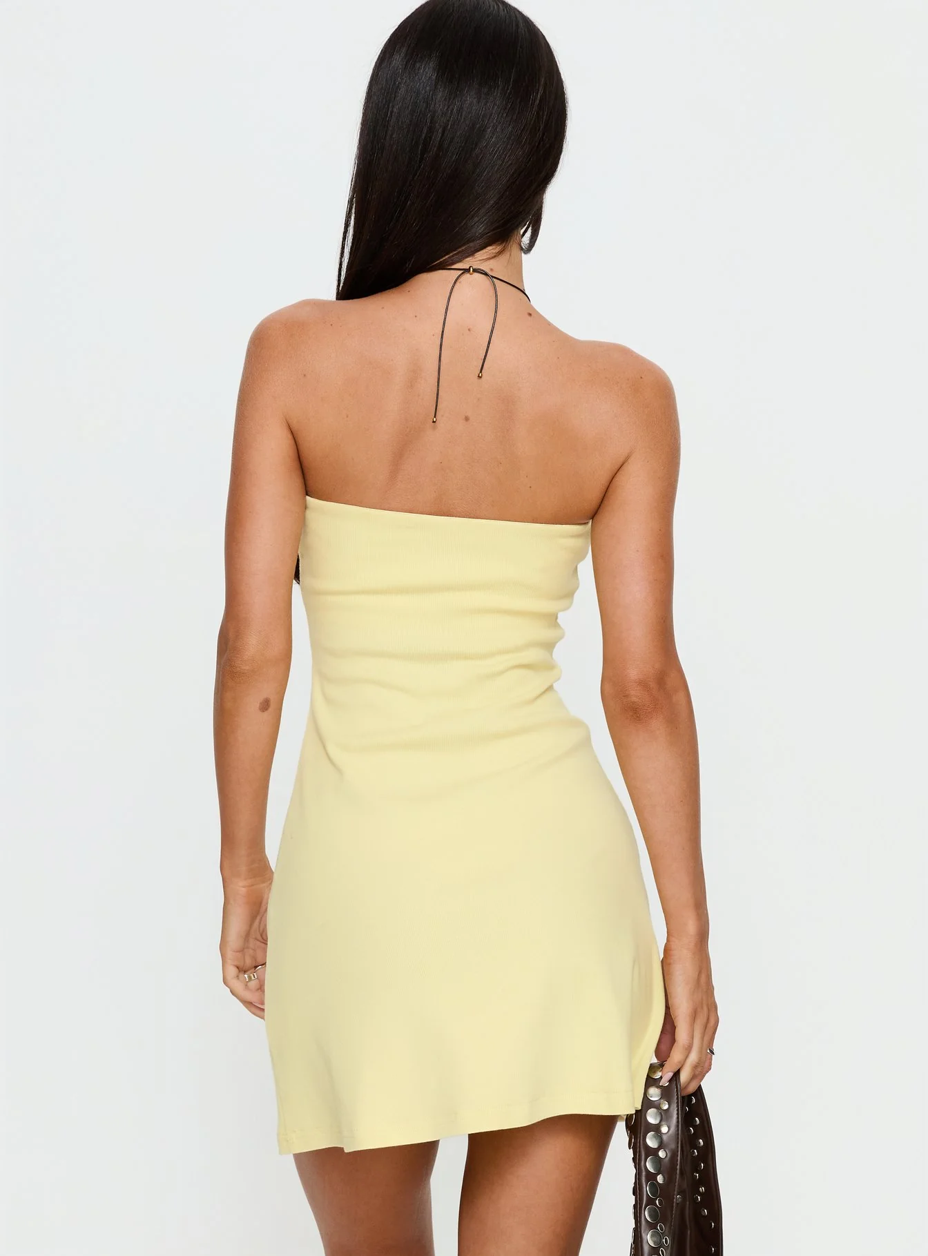 Baseline Strapless Mini Dress Yellow
