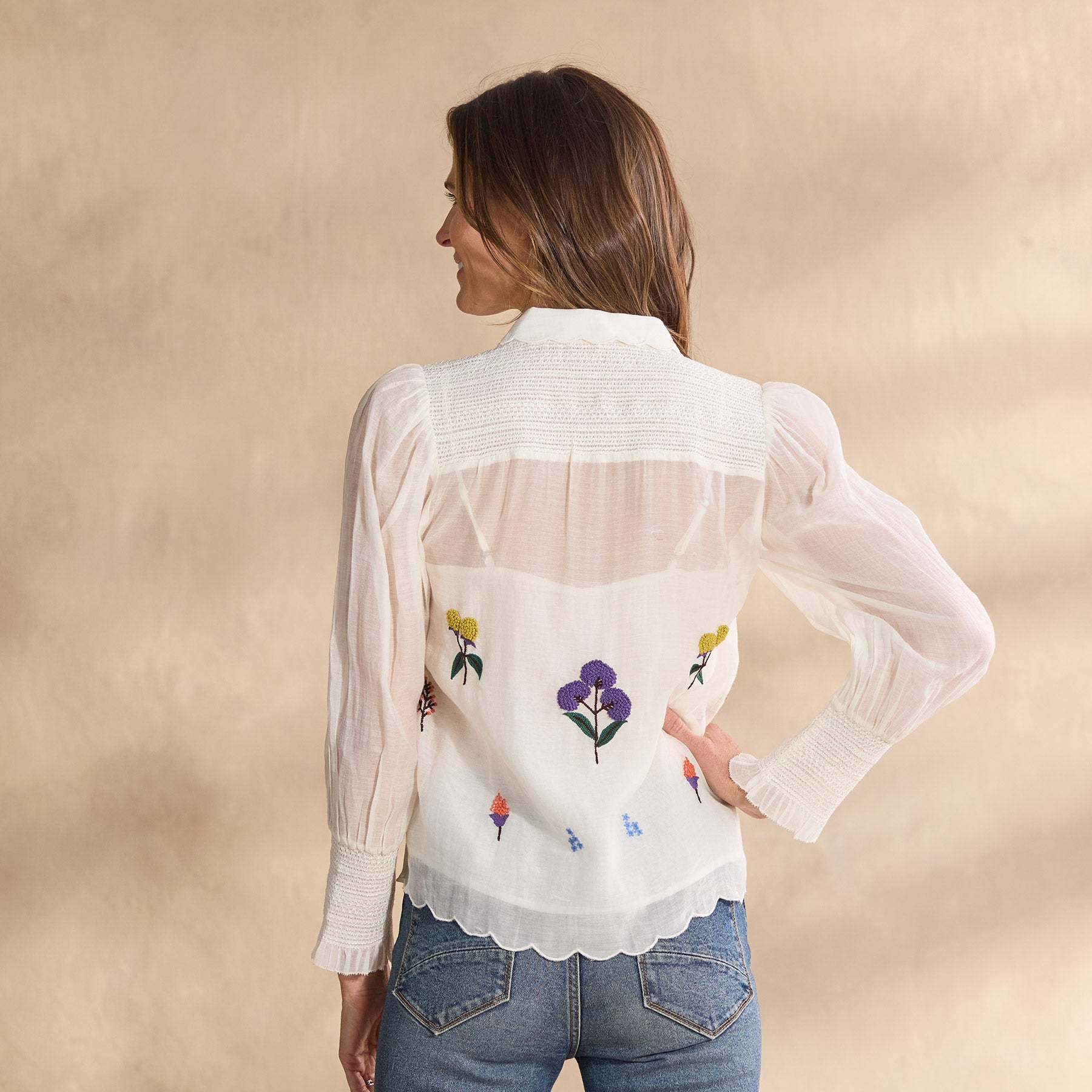 Floriana Bloom Shirt, Petite - Sundance Living
