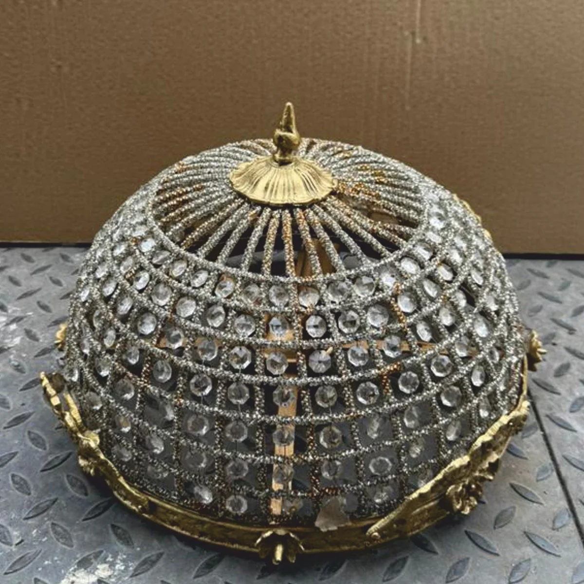 Baroque crystal ceiling light gold Ø 50 cm - Baroque lights