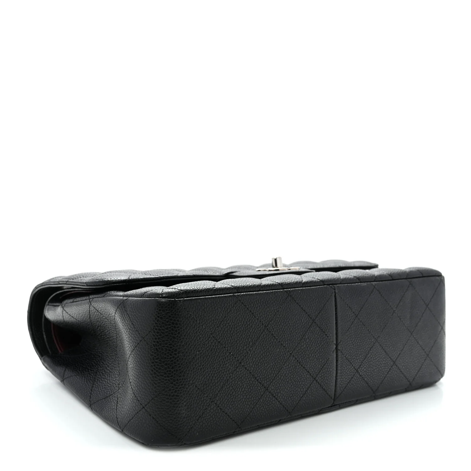 Caviar Quilted Jumbo Double Flap Black - Top Club