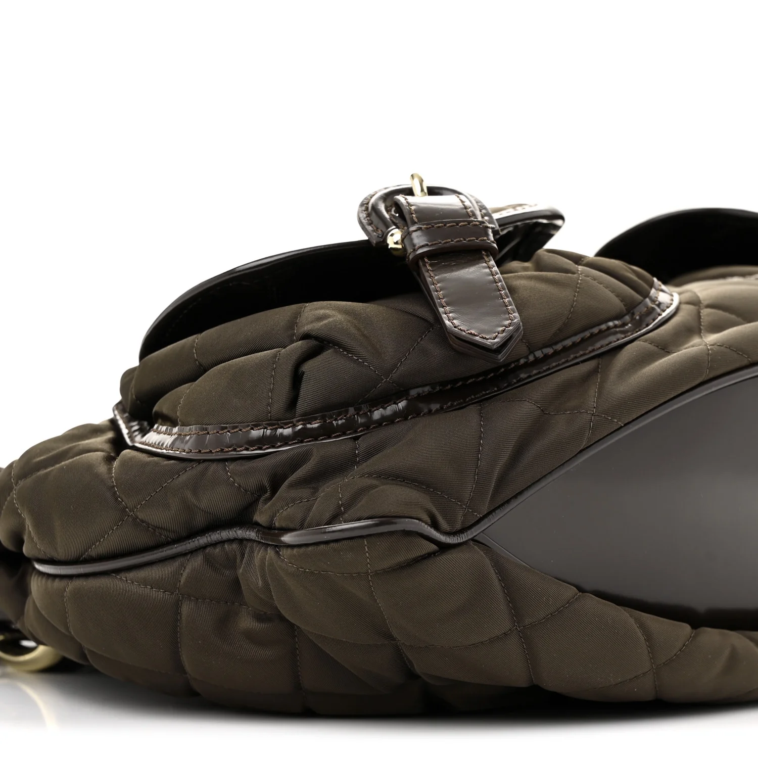 Nylon Quilted Bromley Hobo Brown - Top Club