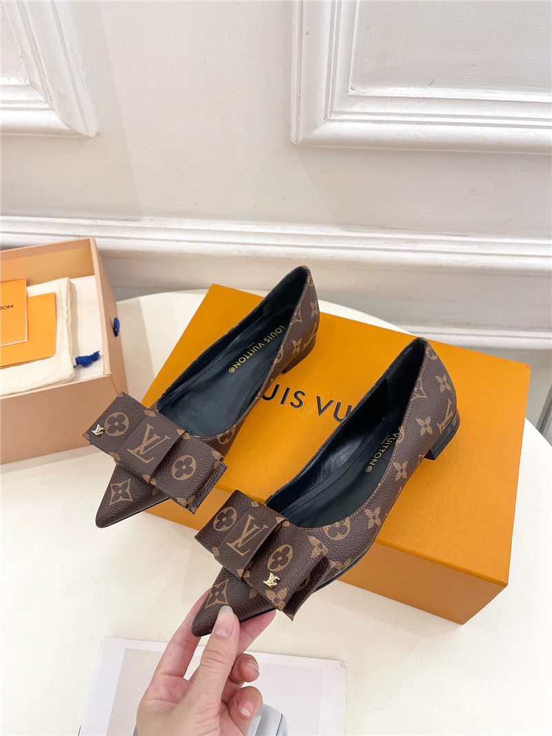 louis vuitton LV new bow pointed toe shoes - Sneaker Replica Workshop