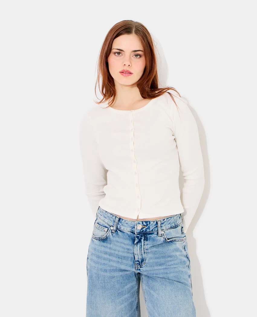 Pimkie T-shirt gilet en maille côtelée