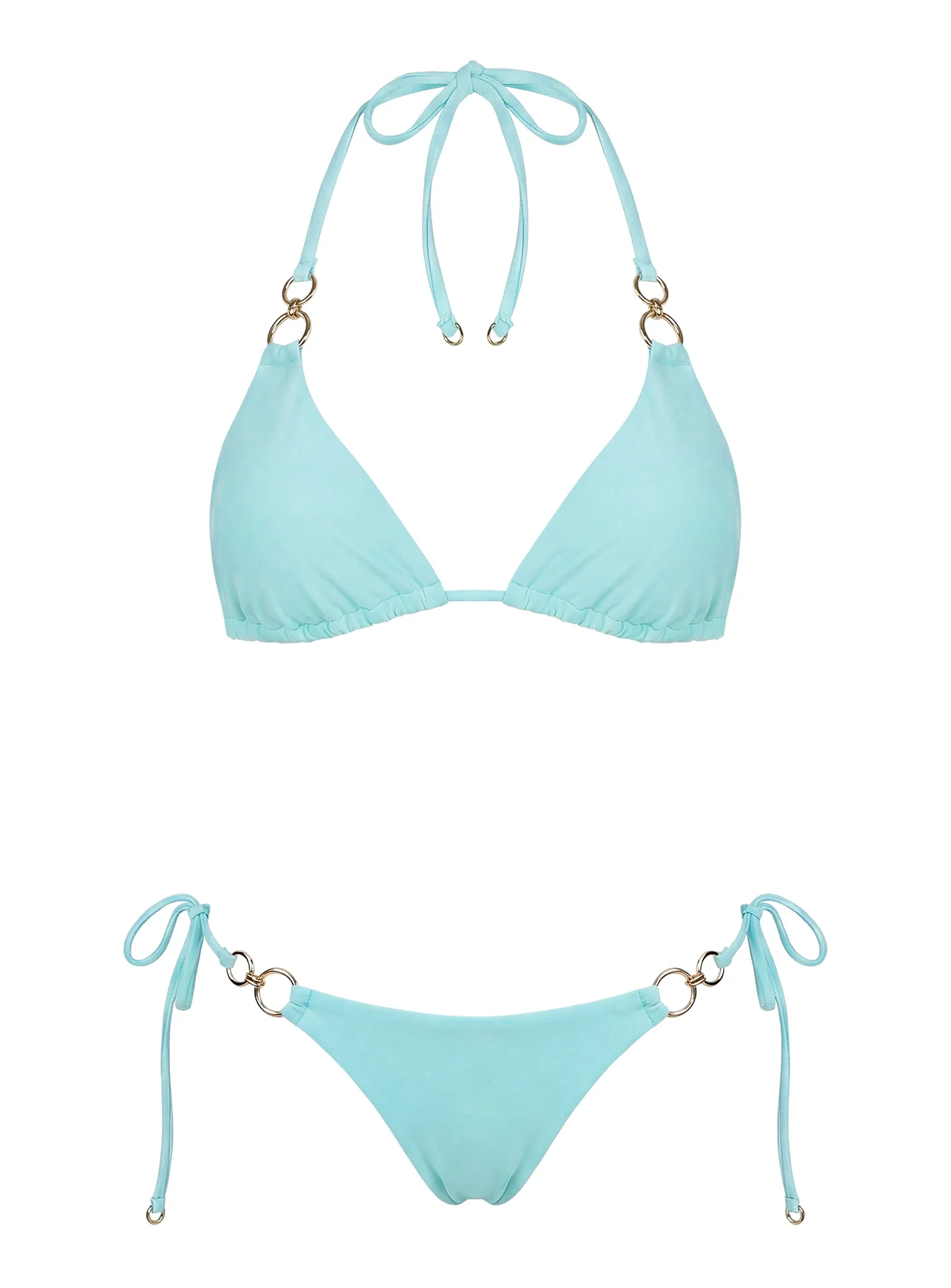 Coastal Chaos Tie Side Bikini Bottoms Blue