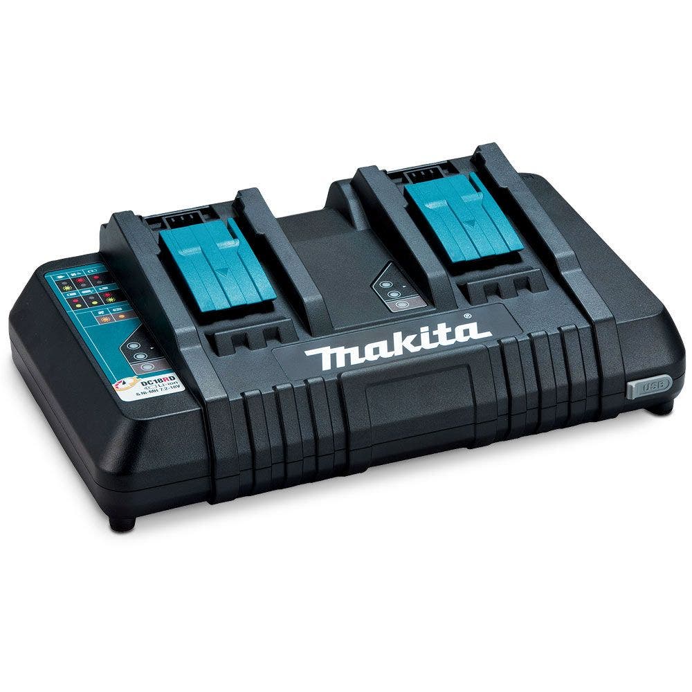 MAKITA 18V lithium-ion dual port battery charger DC18RD 1969360