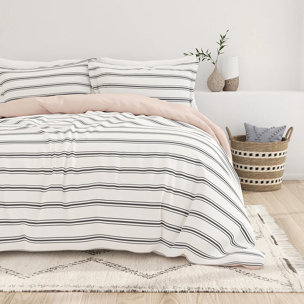 Desert Stripe Pattern 3-Piece Reversible Duvet Cover Set (Sale)