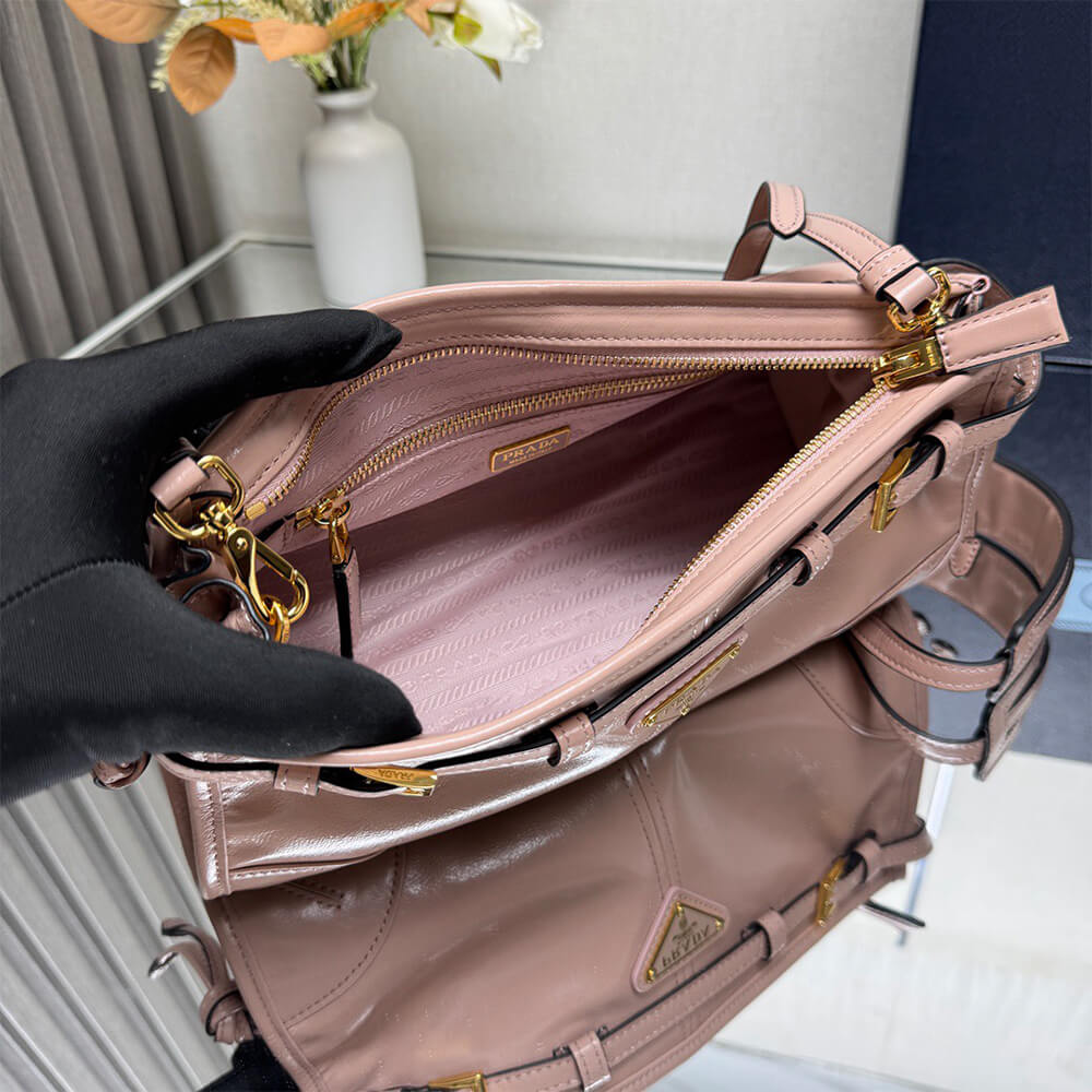 Prada Bonnie small leather shoulder bag(HIGH-END GRADE) - Top Club