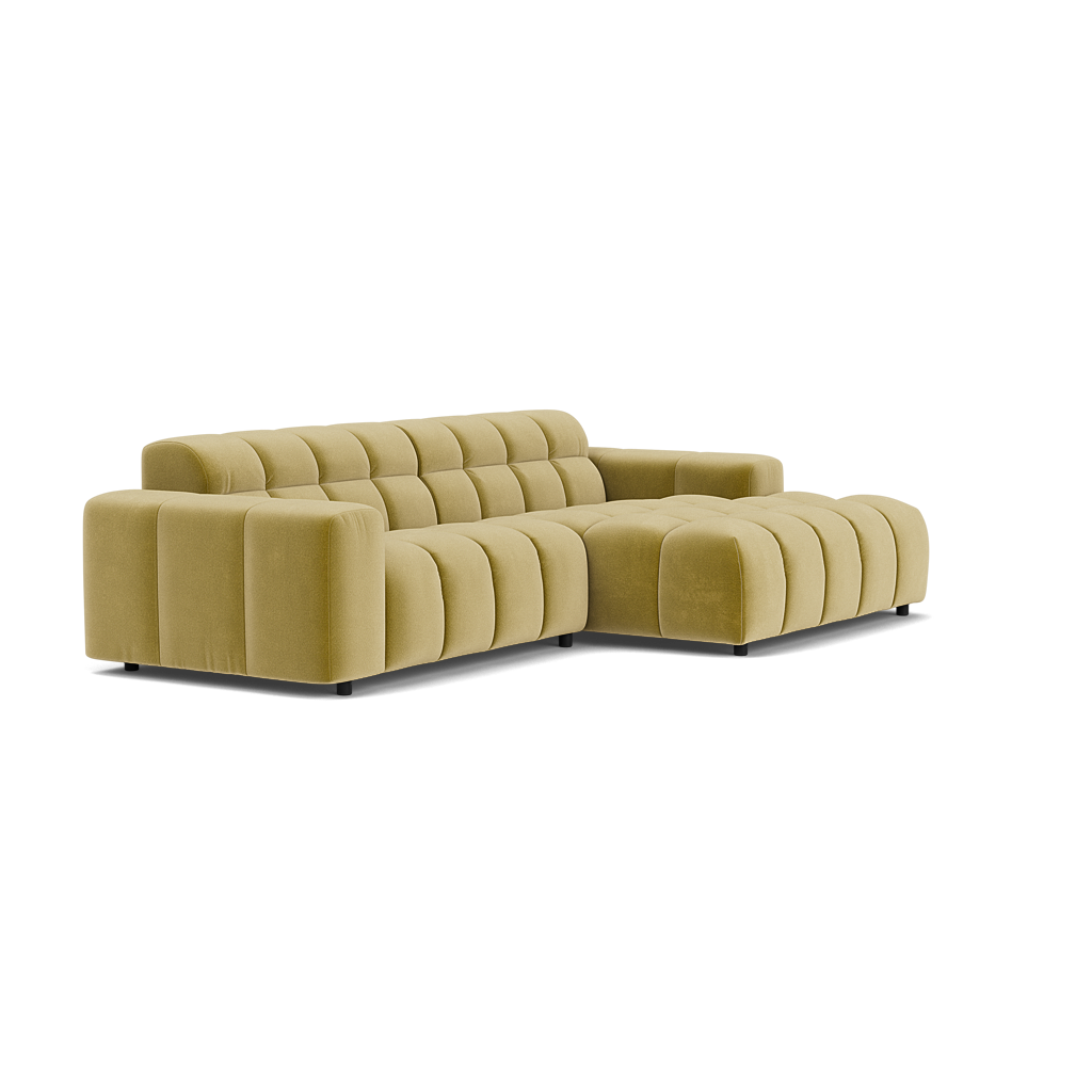 Hoekbank Dot divan rechts royal pistachio