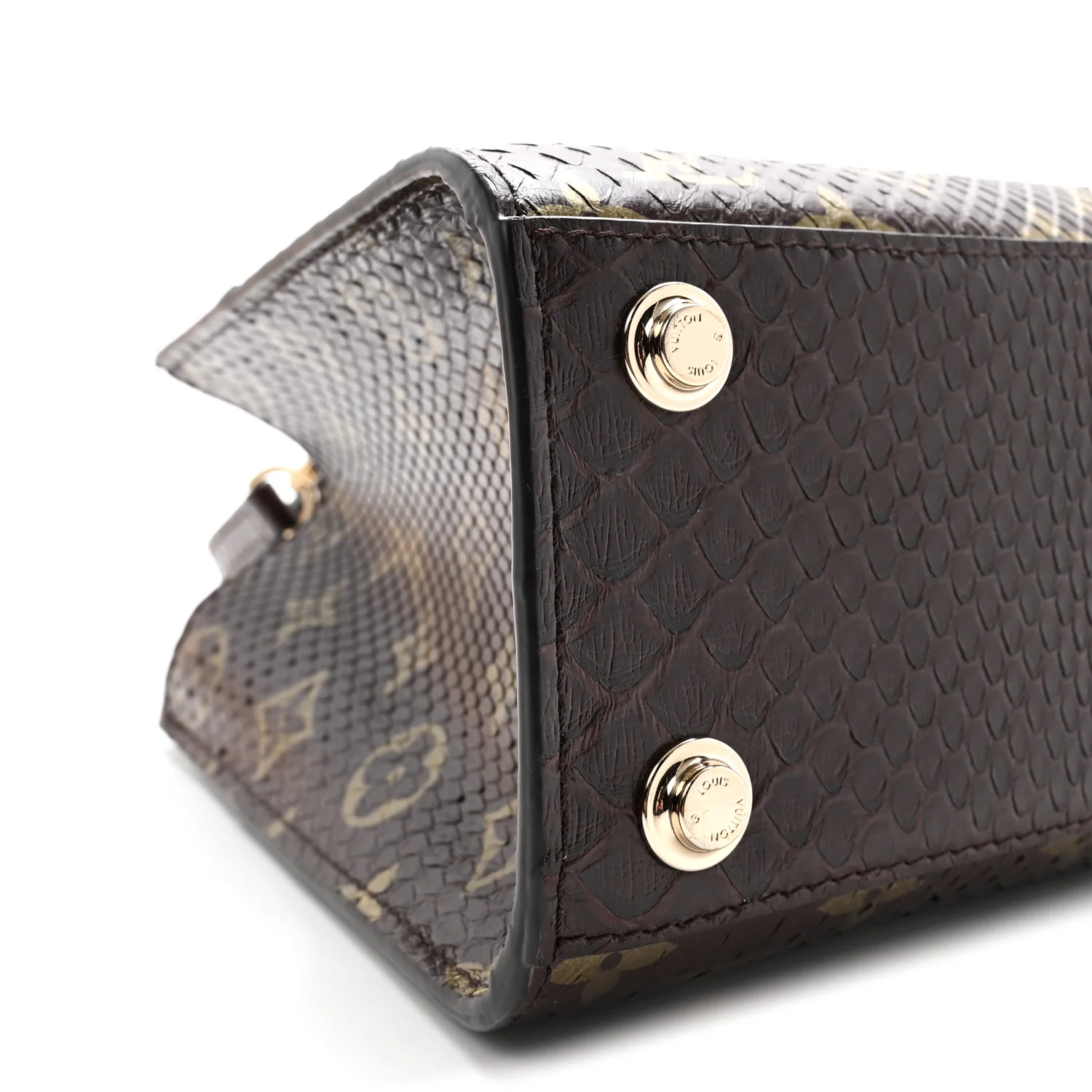 Snakeskin Monogram City Steamer Mini Brown - Top Club