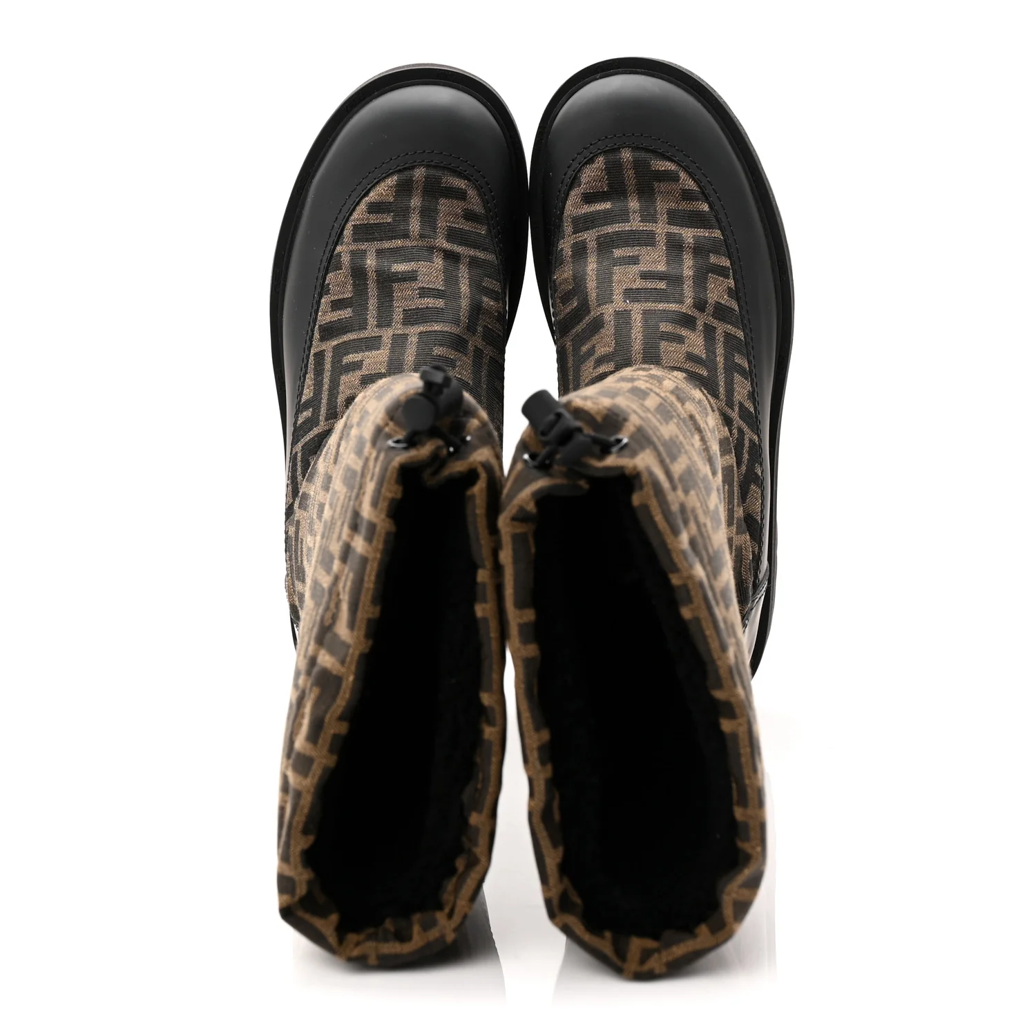 Nylon Jacquard Vitello FF Ski Boots 39 Tobacco Black - Top Club