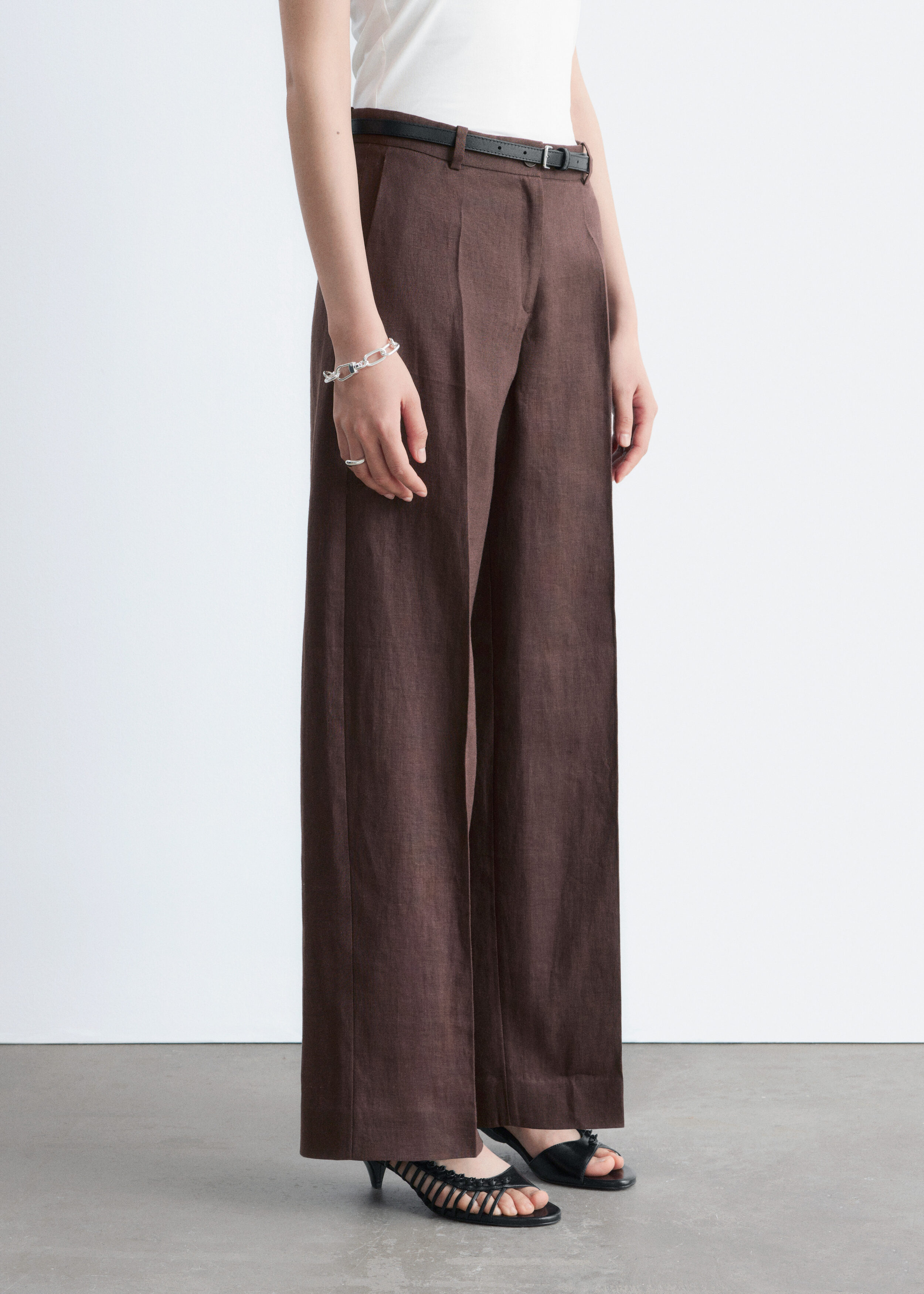 & Other Stories TAILORED LINEN TROUSERS