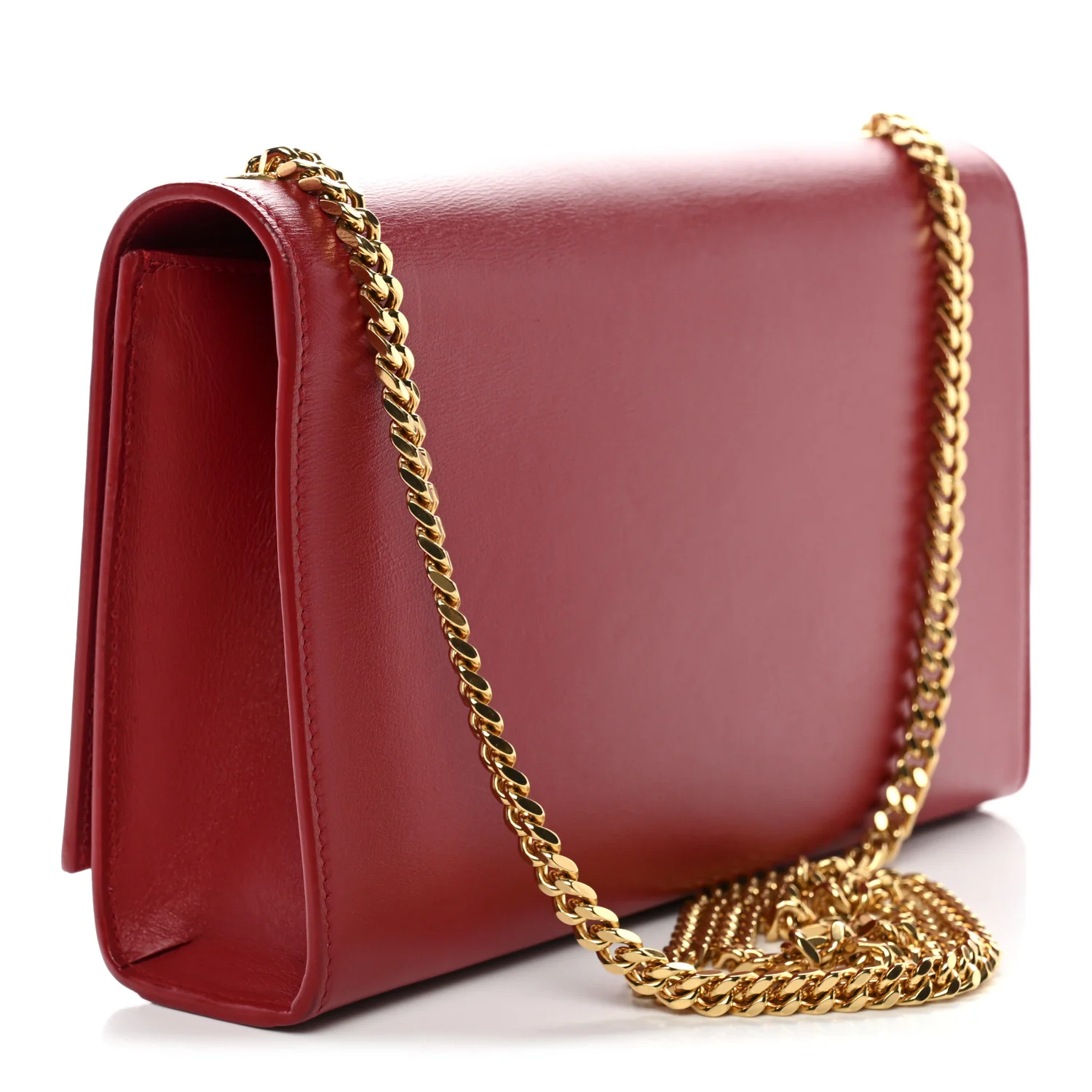 Smooth Calfskin Medium Classic Monogram Kate Tassel Satchel Lipstick Red - Top Club