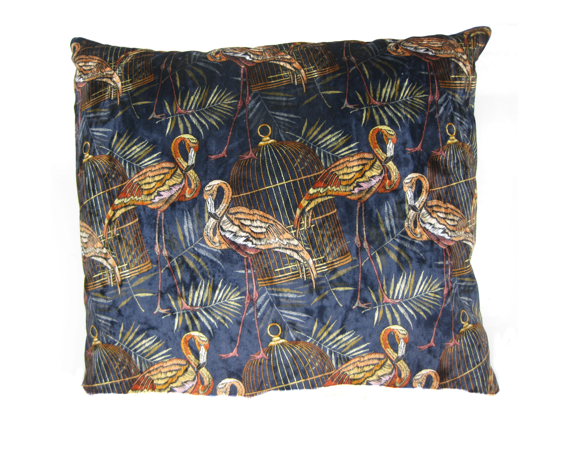 Kussen Flamingo 45 x 45 cm Blauw