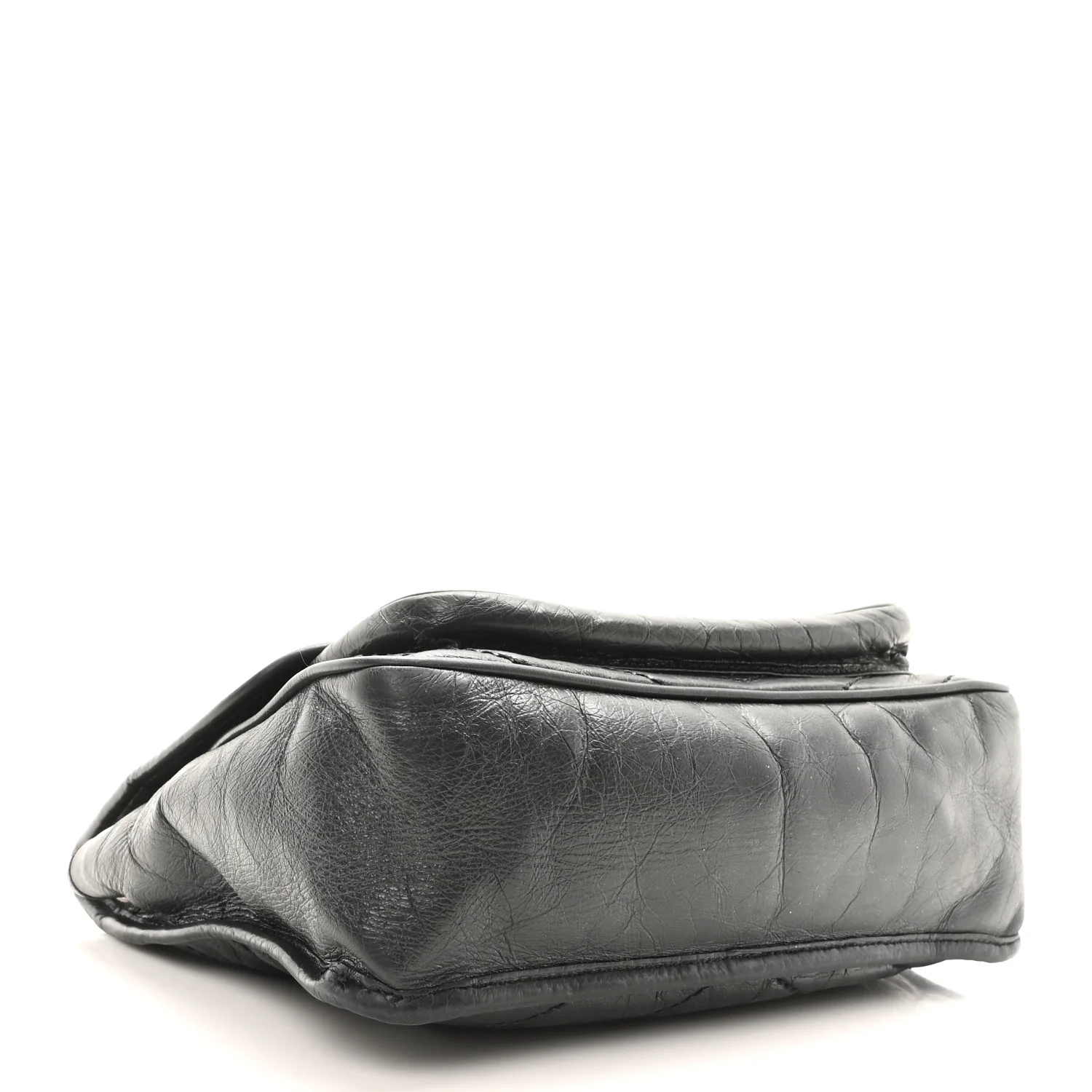 Crinkled Calfskin Matelasse Monogram Medium Niki Chain Satchel Storm - Top Club