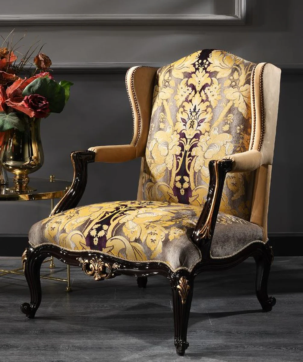 Luxury Baroque Living Room Set - 2 Sofas & 2 Armchairs & 1 Coffee Table - Baroque Furniture - Noble & Magnificent - Luxury Quality - Made in Italy