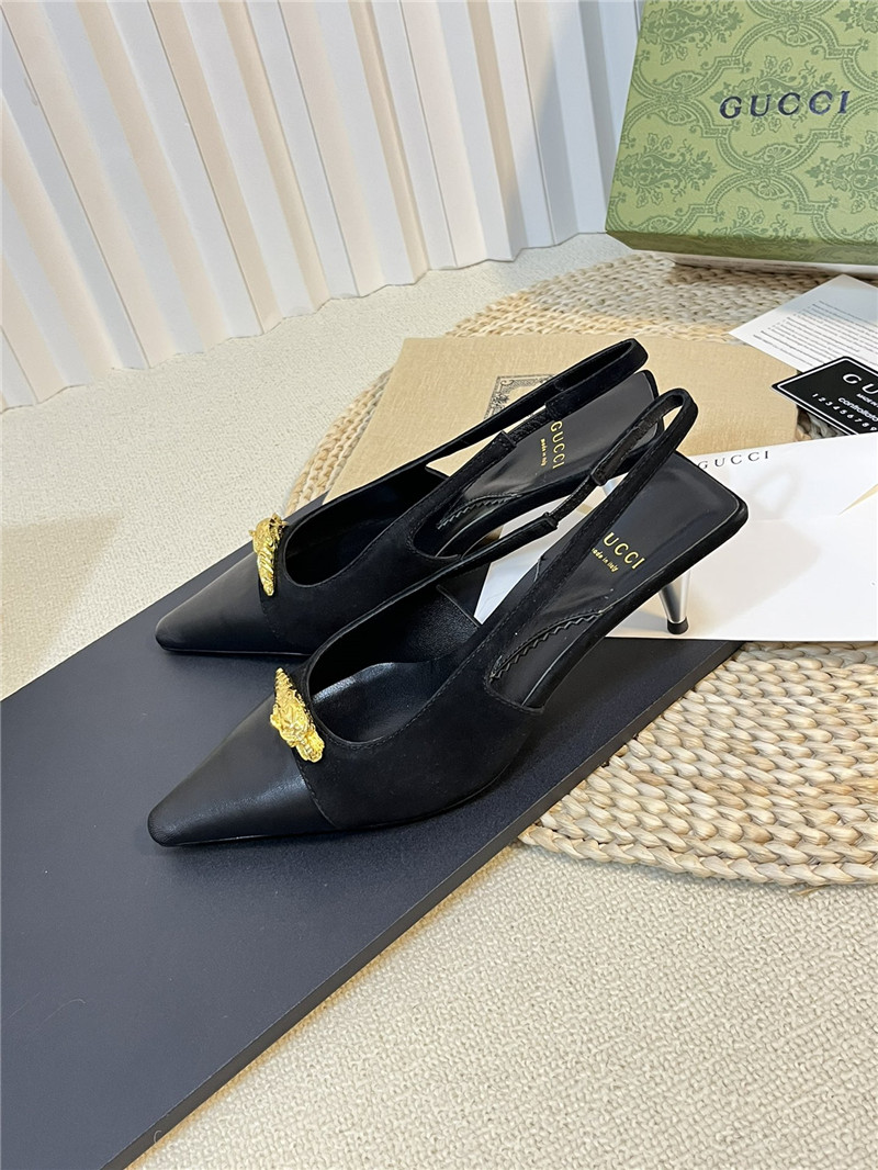 gucci women s pointed toe metal buckle shoes - Sneaker Replica Workshop