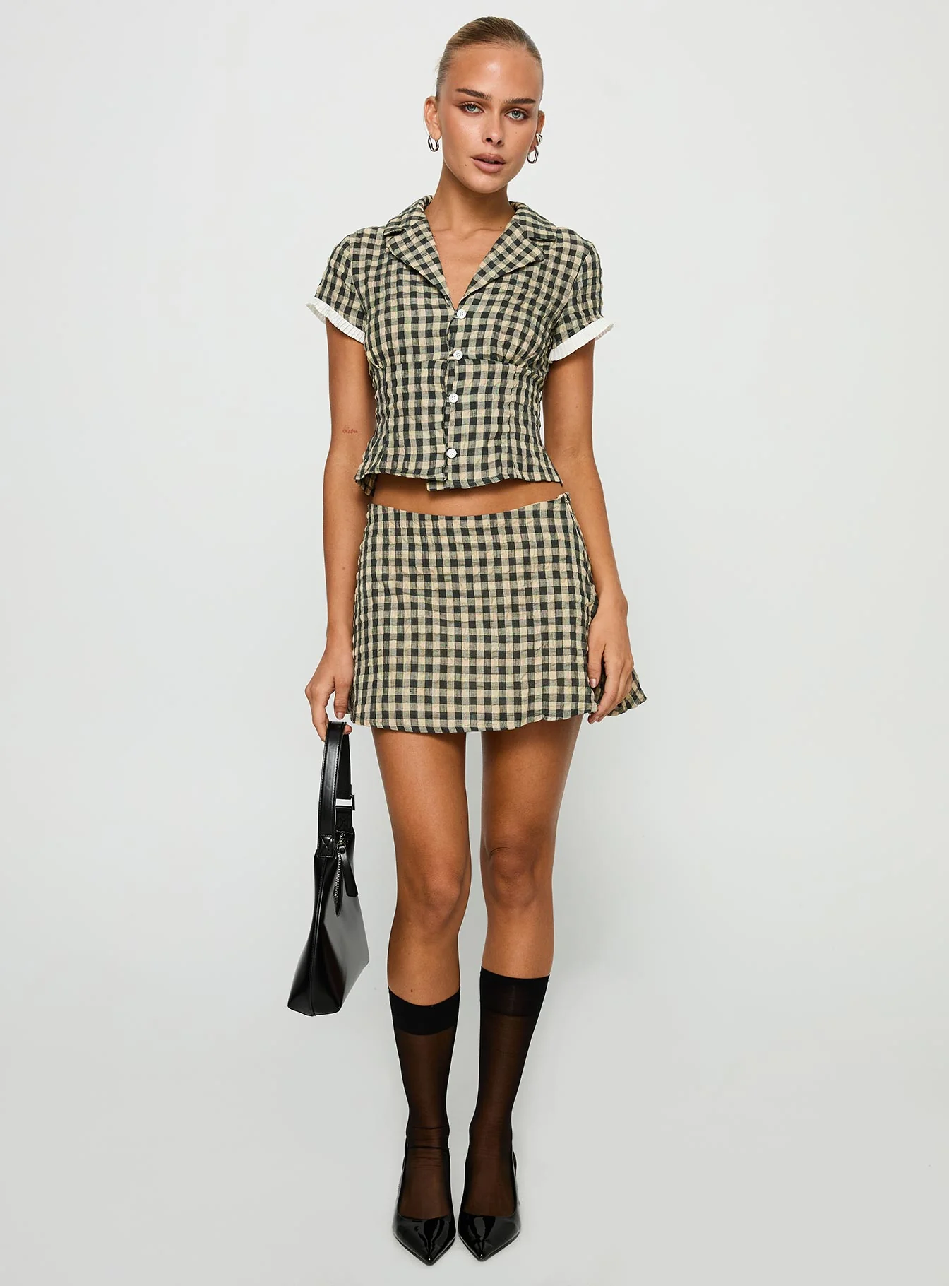 Rhom Set Brown Check