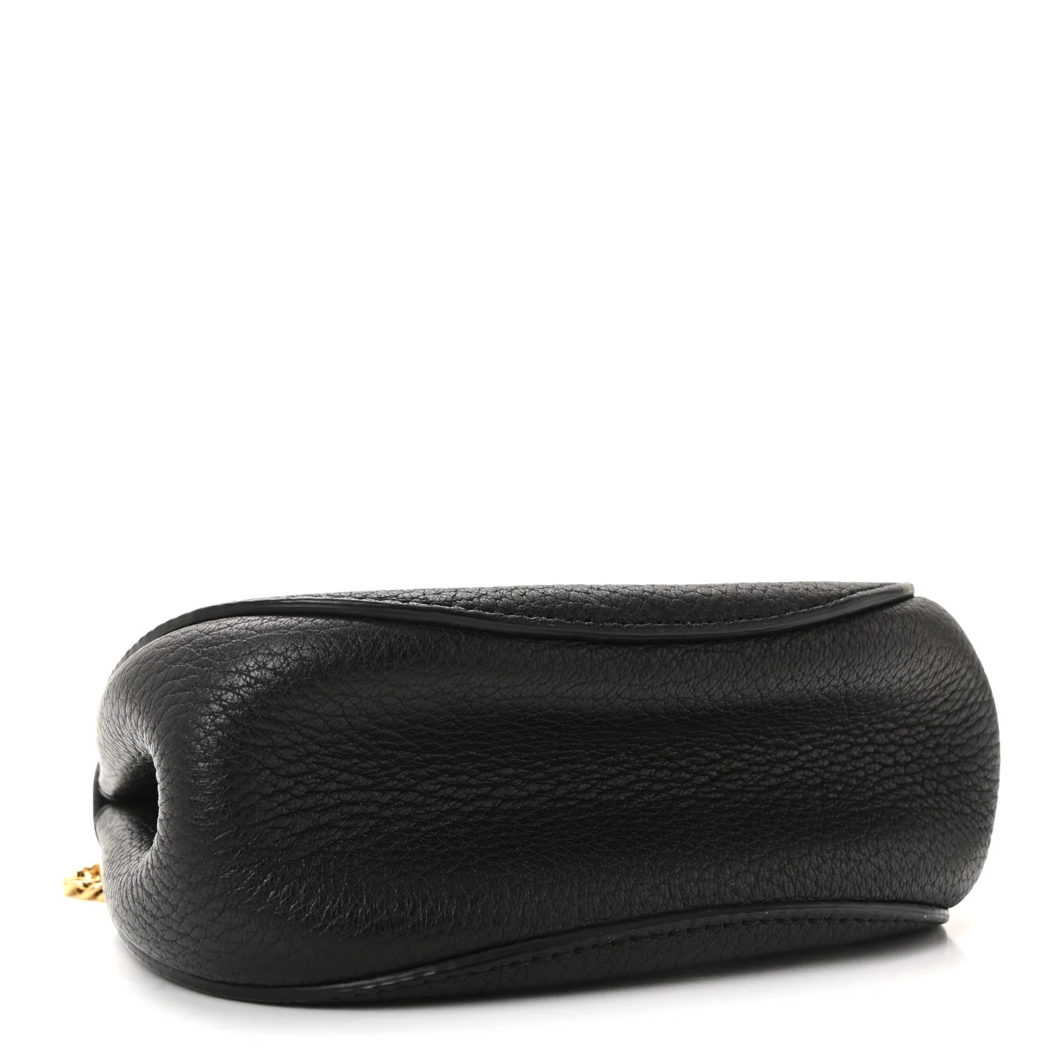 Grained Lambskin Nano Drew Shoulder Bag Black - Top Club