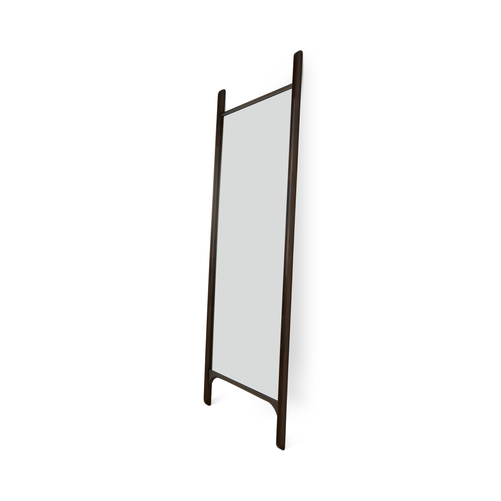 Spiegel staand PI donker mahonie 80x200 cm