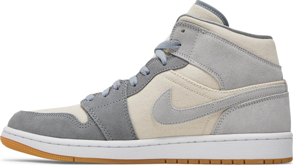 Air Jordan 1 Mid SE  Coconut Milk Particle Grey  DN4281-100 - Sneaker Replica Workshop