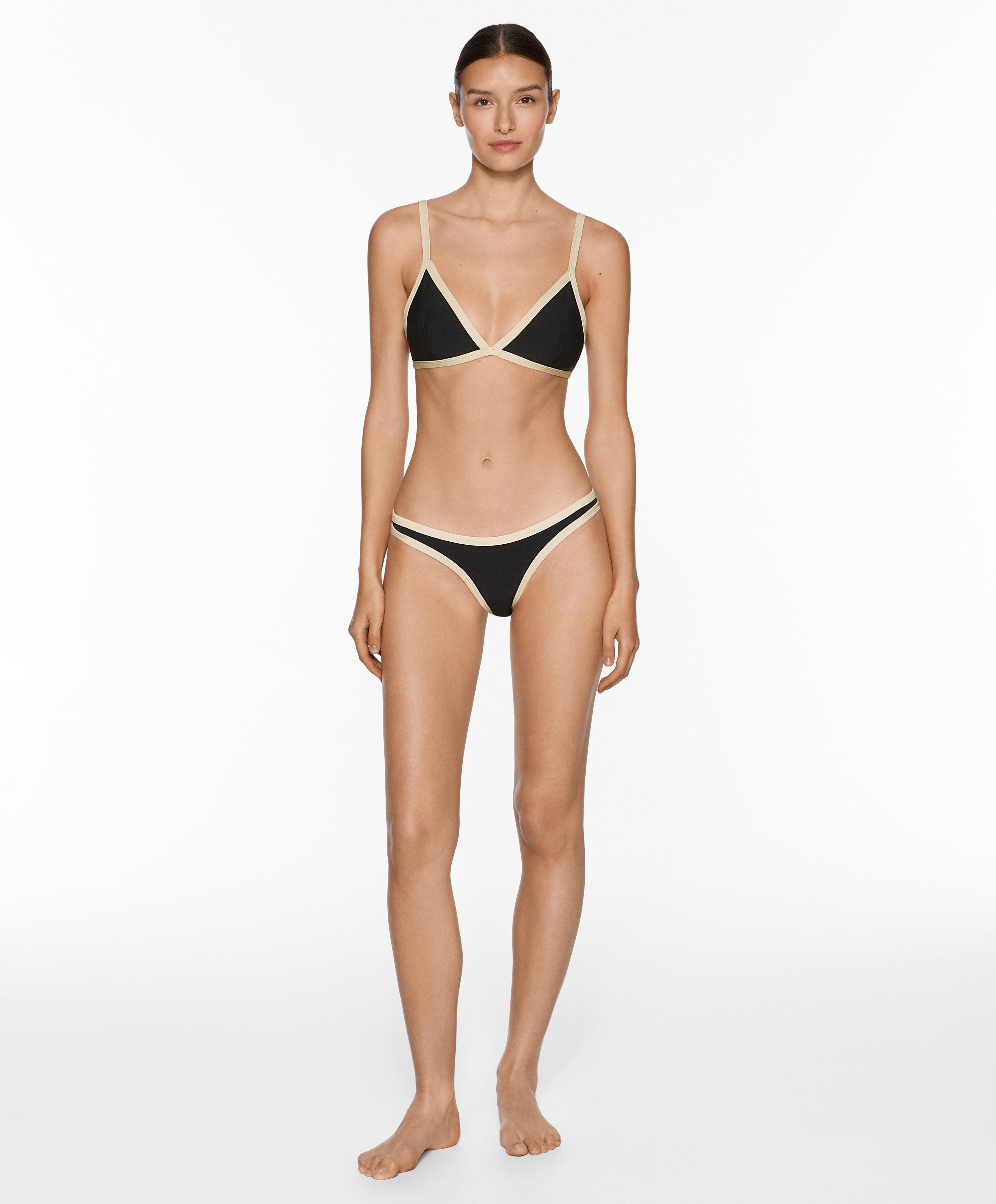 OYSHO Contrast trim medium-coverage bikini briefs