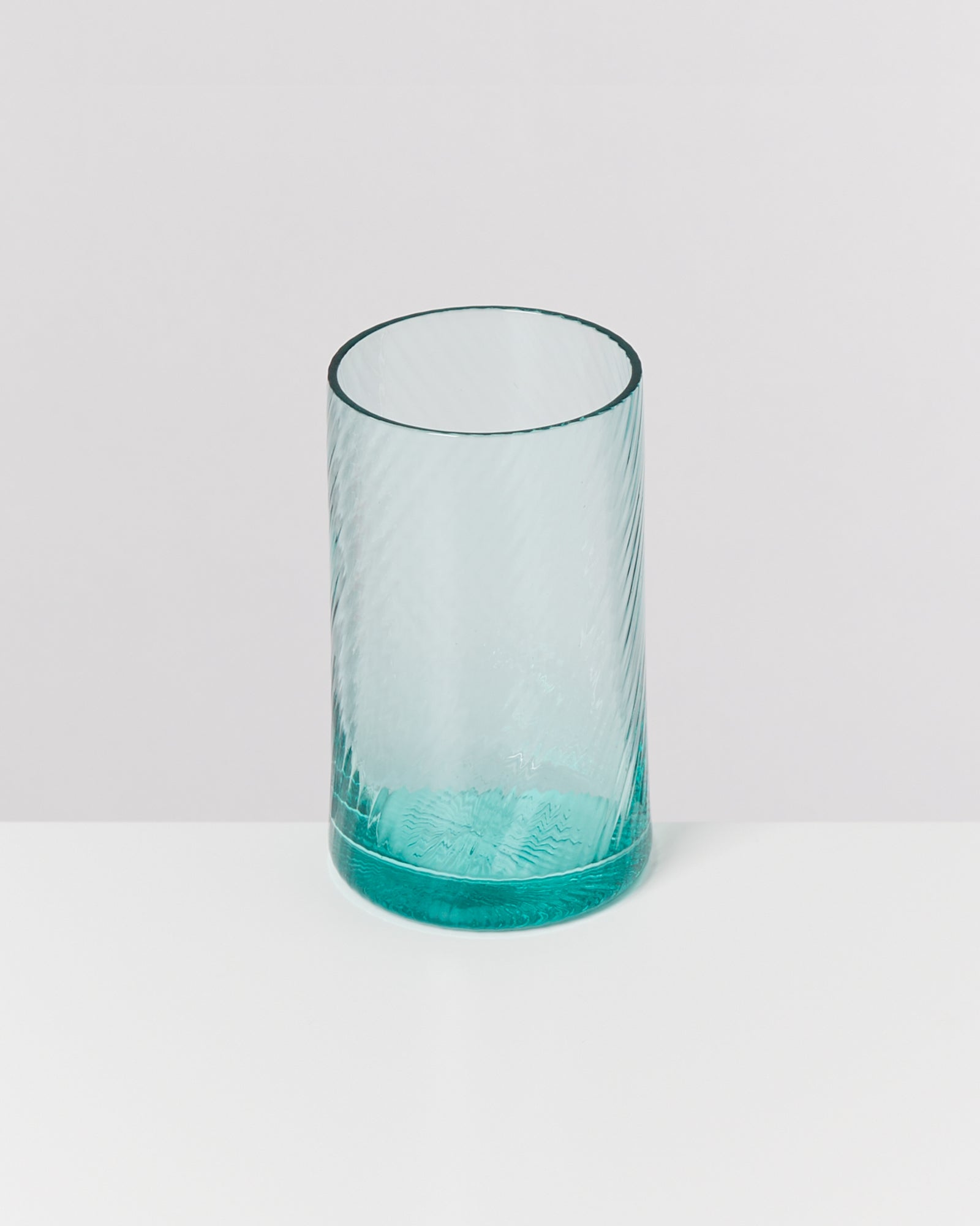 Leiria Glas klein riffled grün