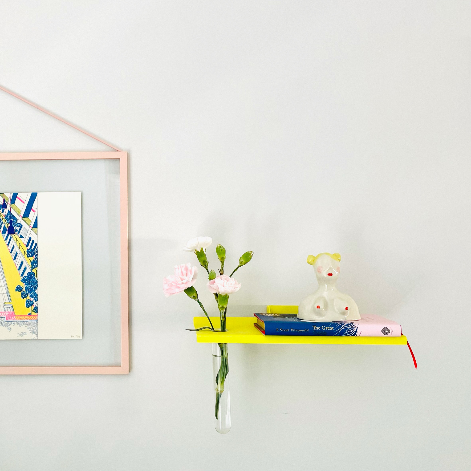 Sweet Flower Shelf No White No Grey