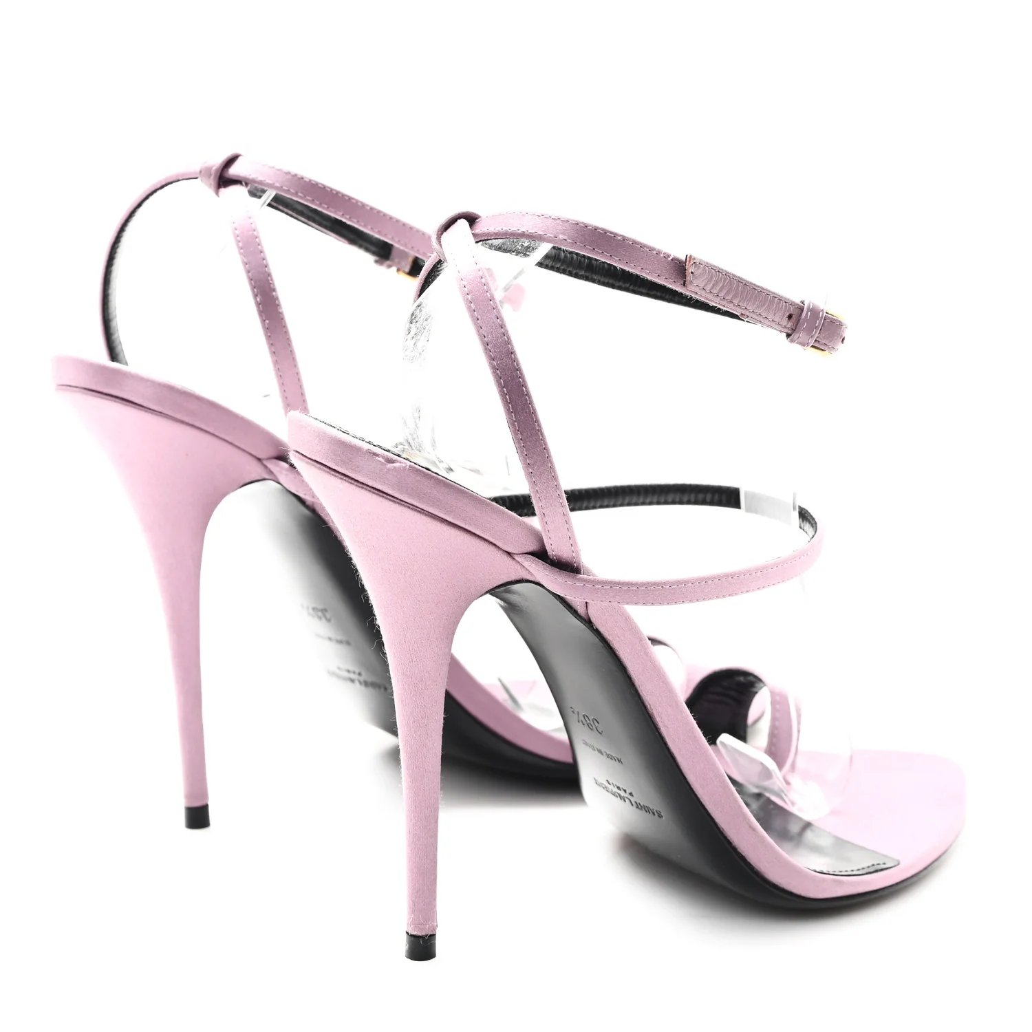 Crepe Satin Dive 110 Mule Sandals 38.5 Ancient Pink - Top Club
