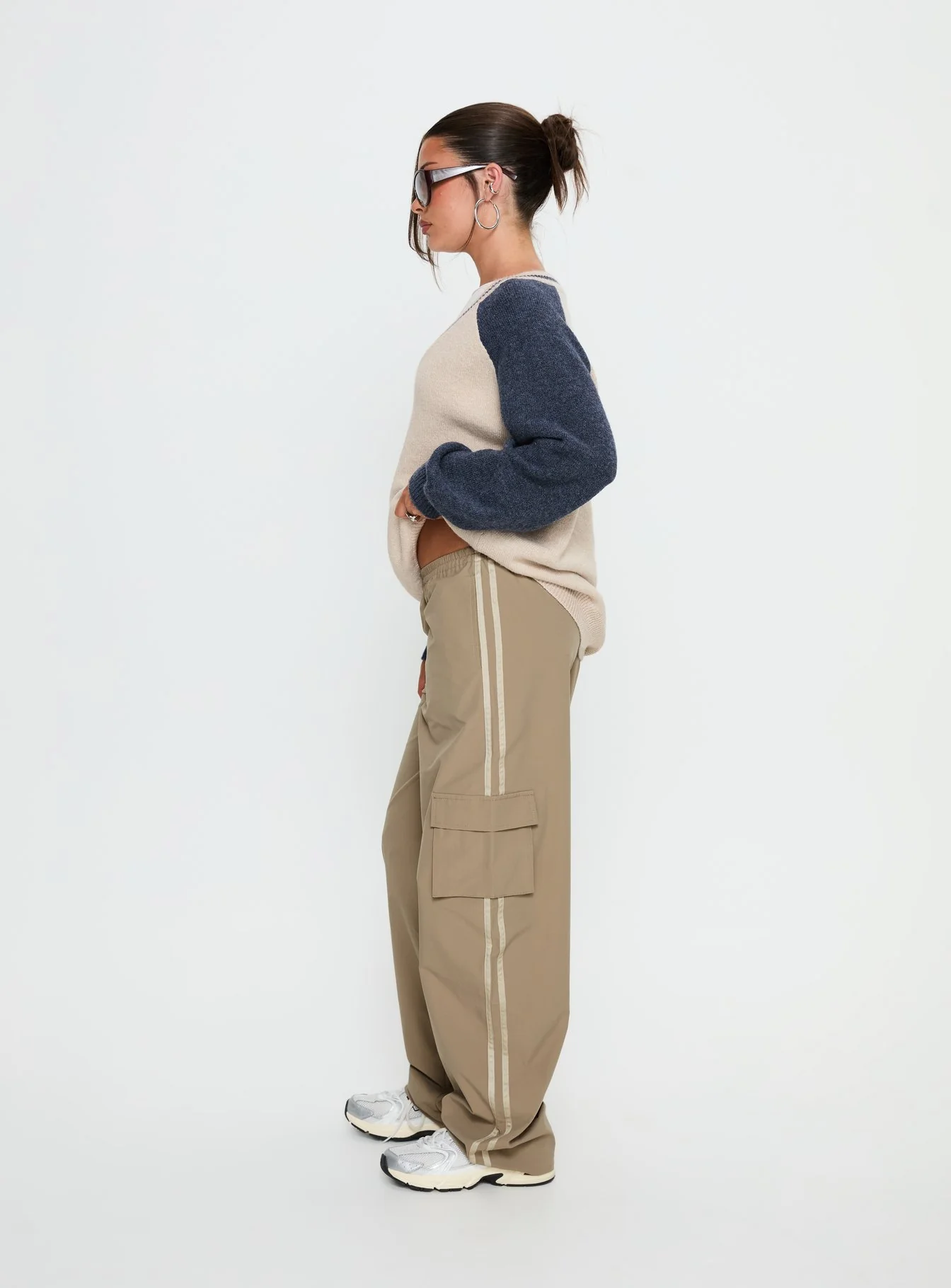 Ellyn Baggy Cargo Pants Khaki